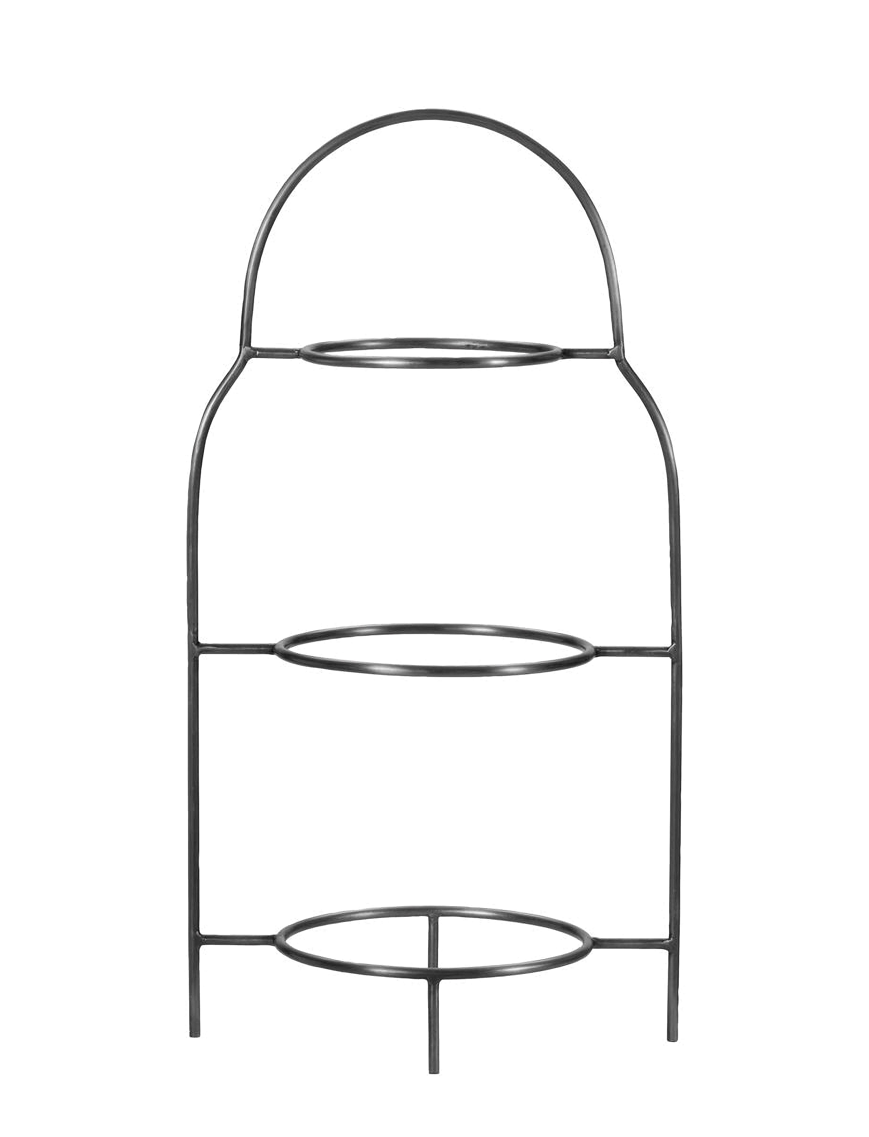 HOUSE DOCTOR Plate Stand, Hdsana, Silber Finish Silber - 24.7X17.5X47CM - Unisex