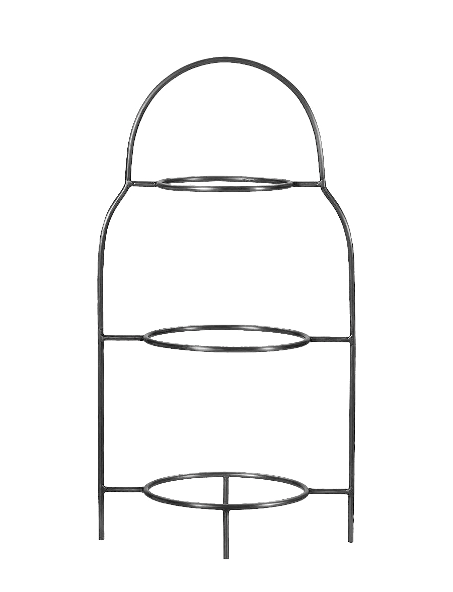 house doctor - Plate stand, HDSana, Silver finish - lauanõude komplektid - silver finish - 1