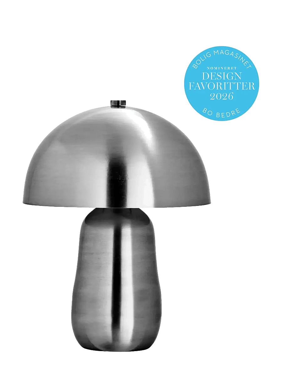 house doctor - Table lamp, HDRoomie, Brushed silve - schreibtisch- & tischlampen - brushed silver finish - 1