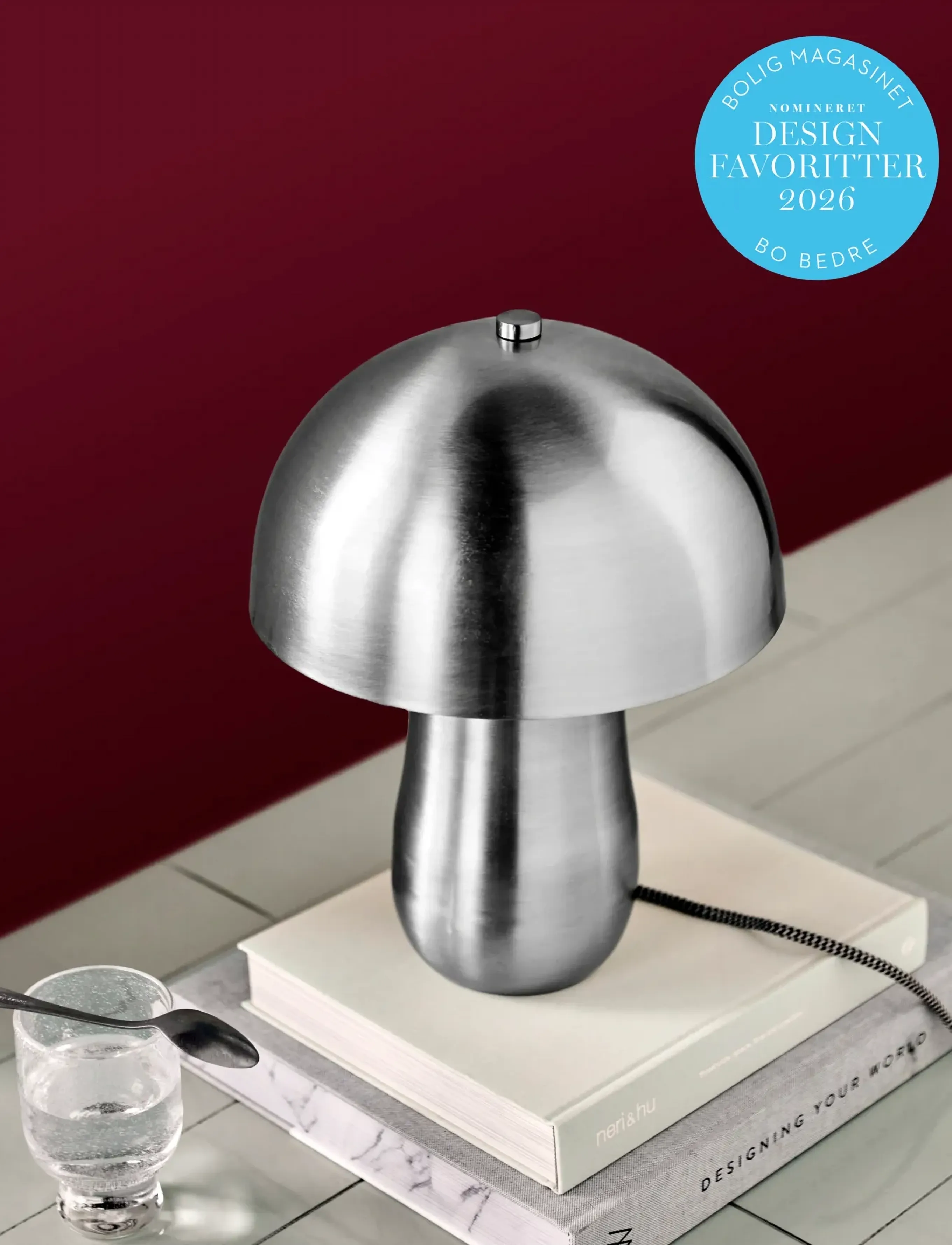 house doctor Bordlampe, Hdroomie, Børstet Sølvfinish, One Size, Lamps, Silber - Table Homeware