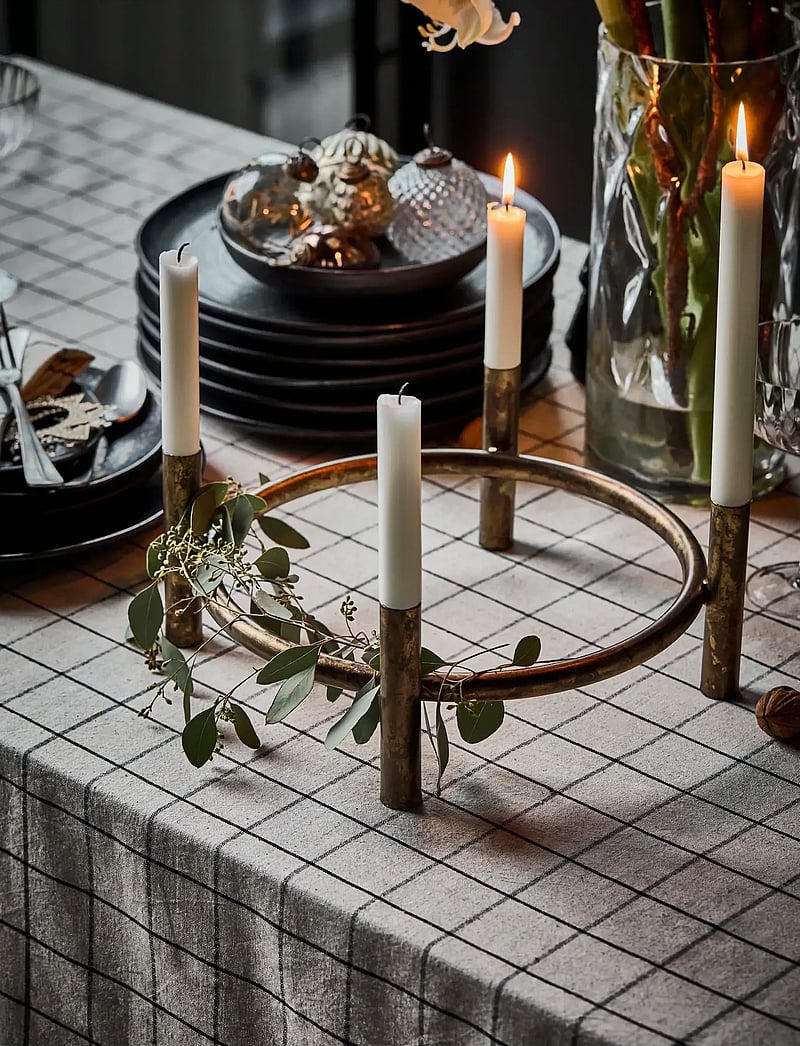 house doctor - Candle holder, HDMaxi, Advent, Antique brass finish - adventskerzen - antik mÄssingsfÄrg - 1