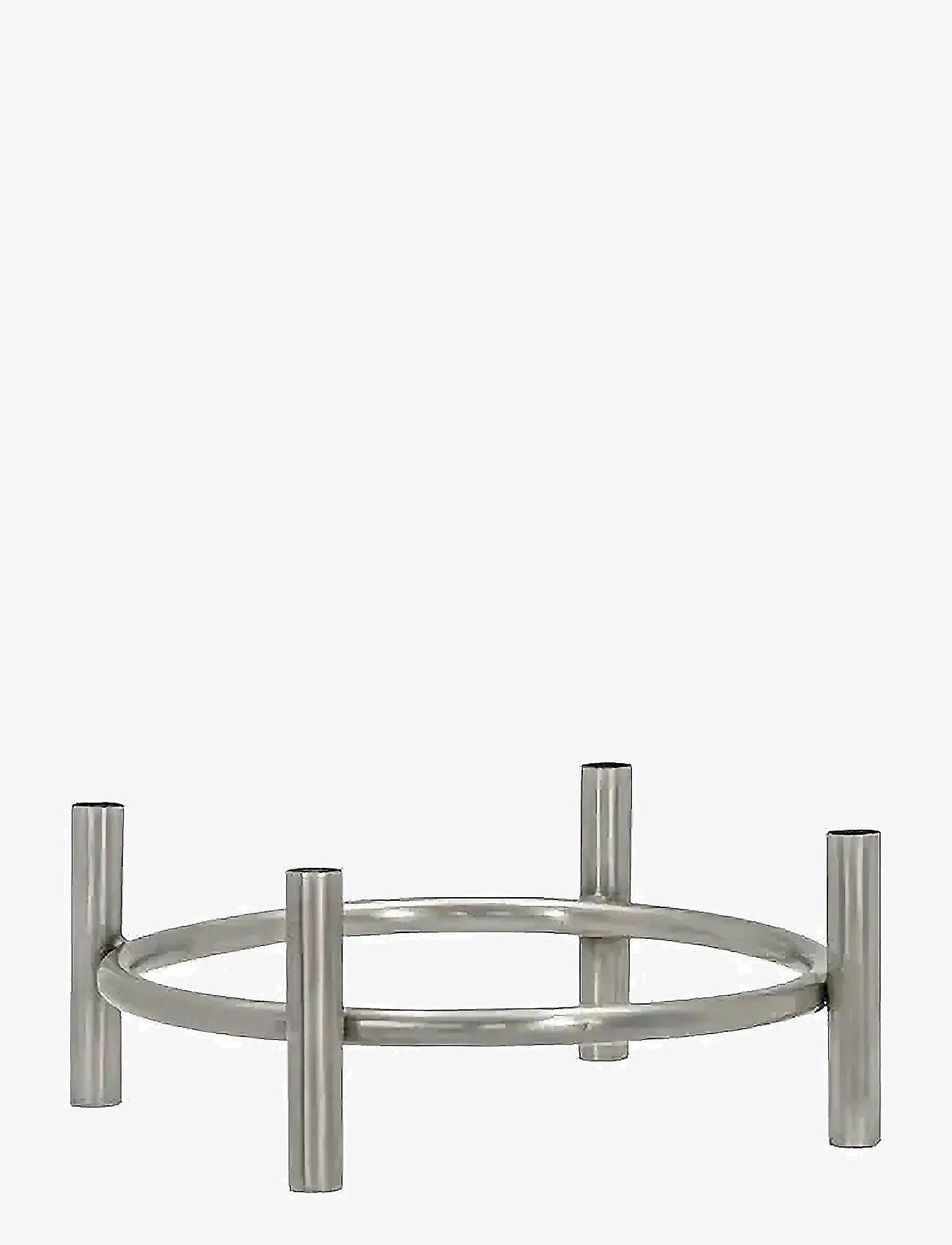 house doctor - Lysestage, HDMaxi, Advent, Antik sølv - candlesticks - silver - 1