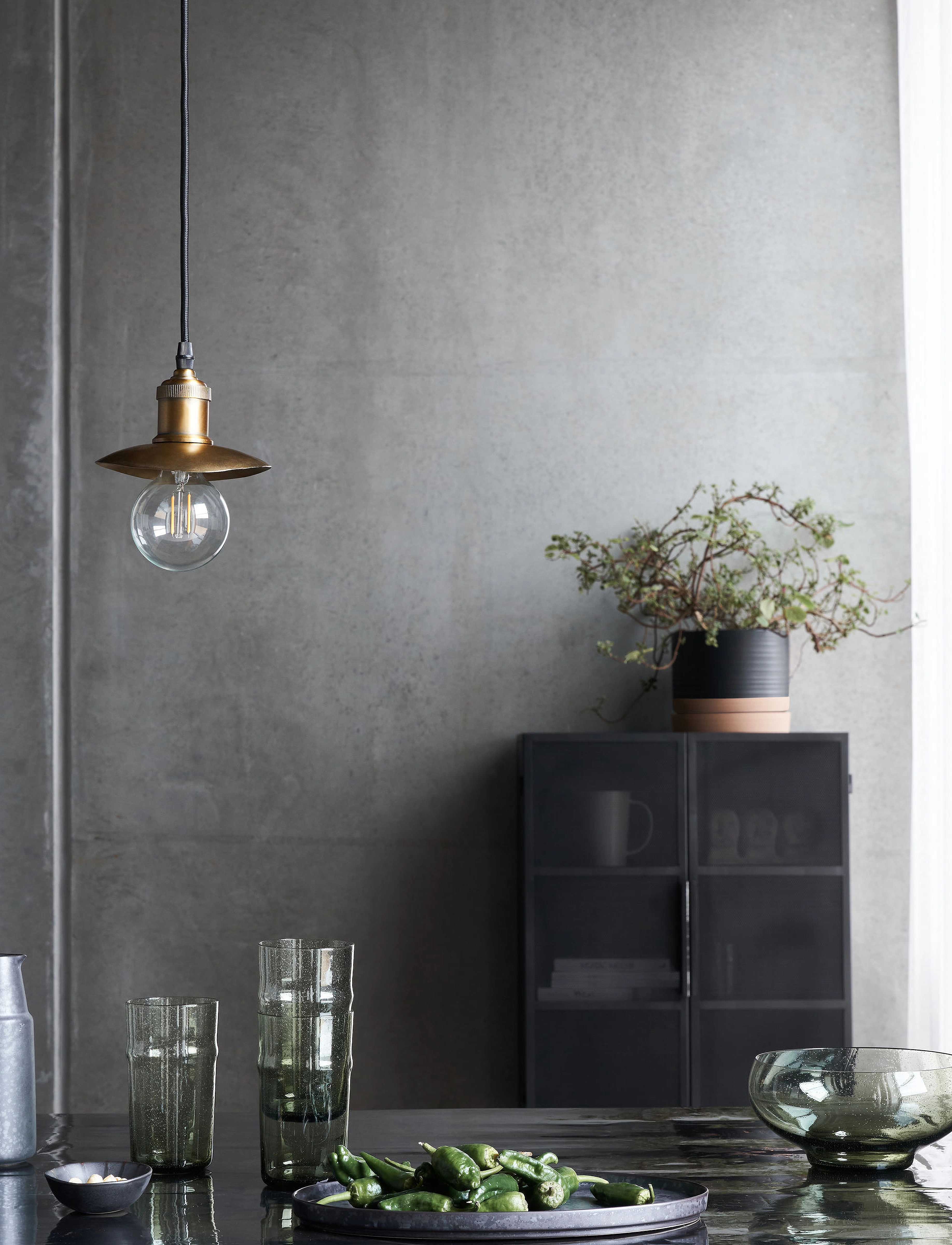 house doctor Lampshade, Hdhatt, Antique Brass, 14X13 cm, Lighting, Gold - Lamp Shades, Homeware
