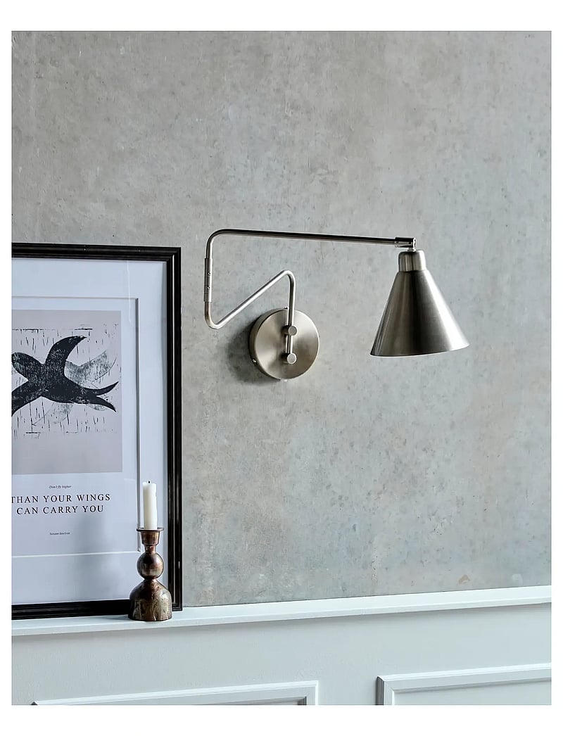 house doctor - Wall lamp, HDGame, Brushed silver finish - seinalambid - brushed silver finish - 1