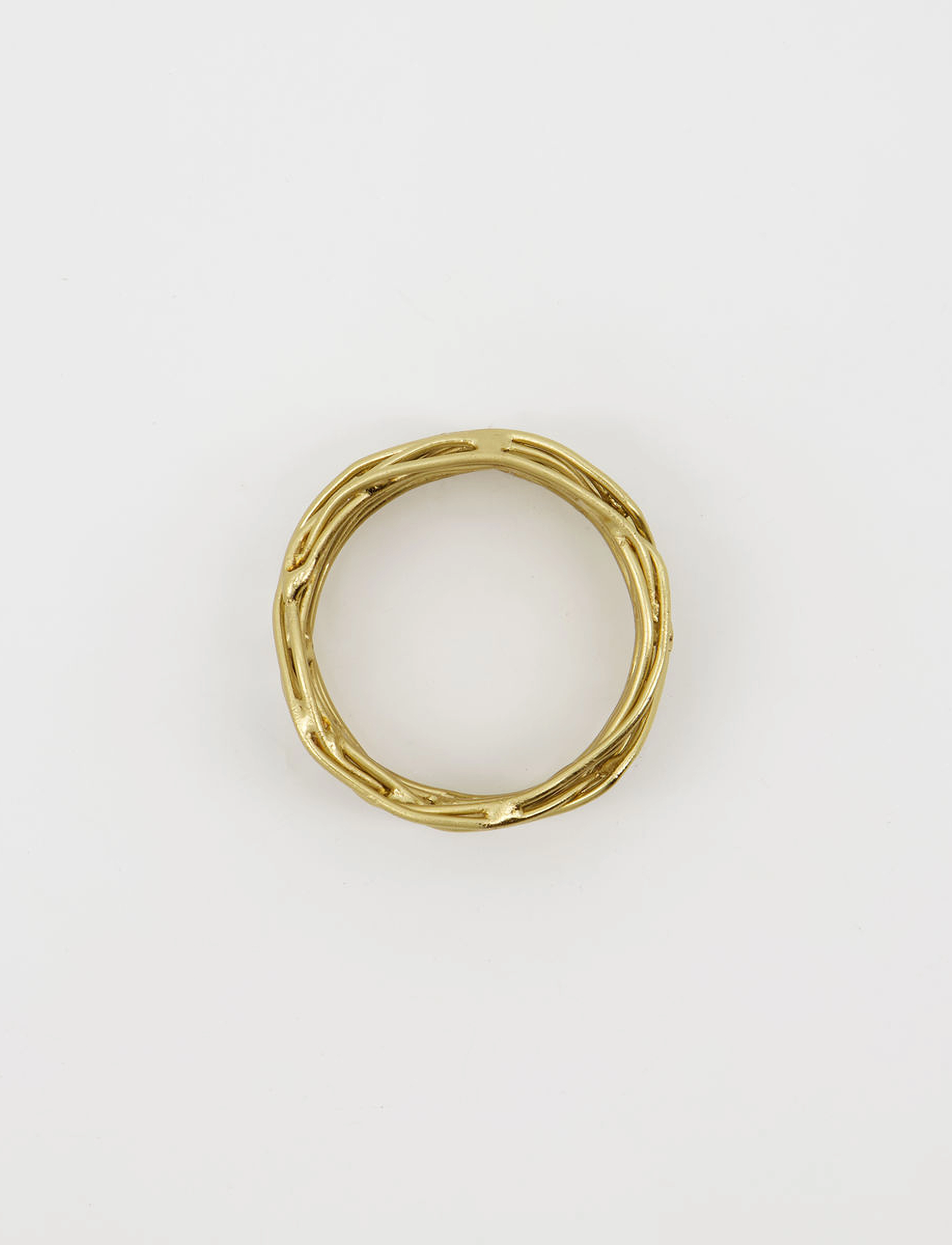 house doctor - Napkin rings, HDRing, Golden - serviettenringe- & halter - golden - 4