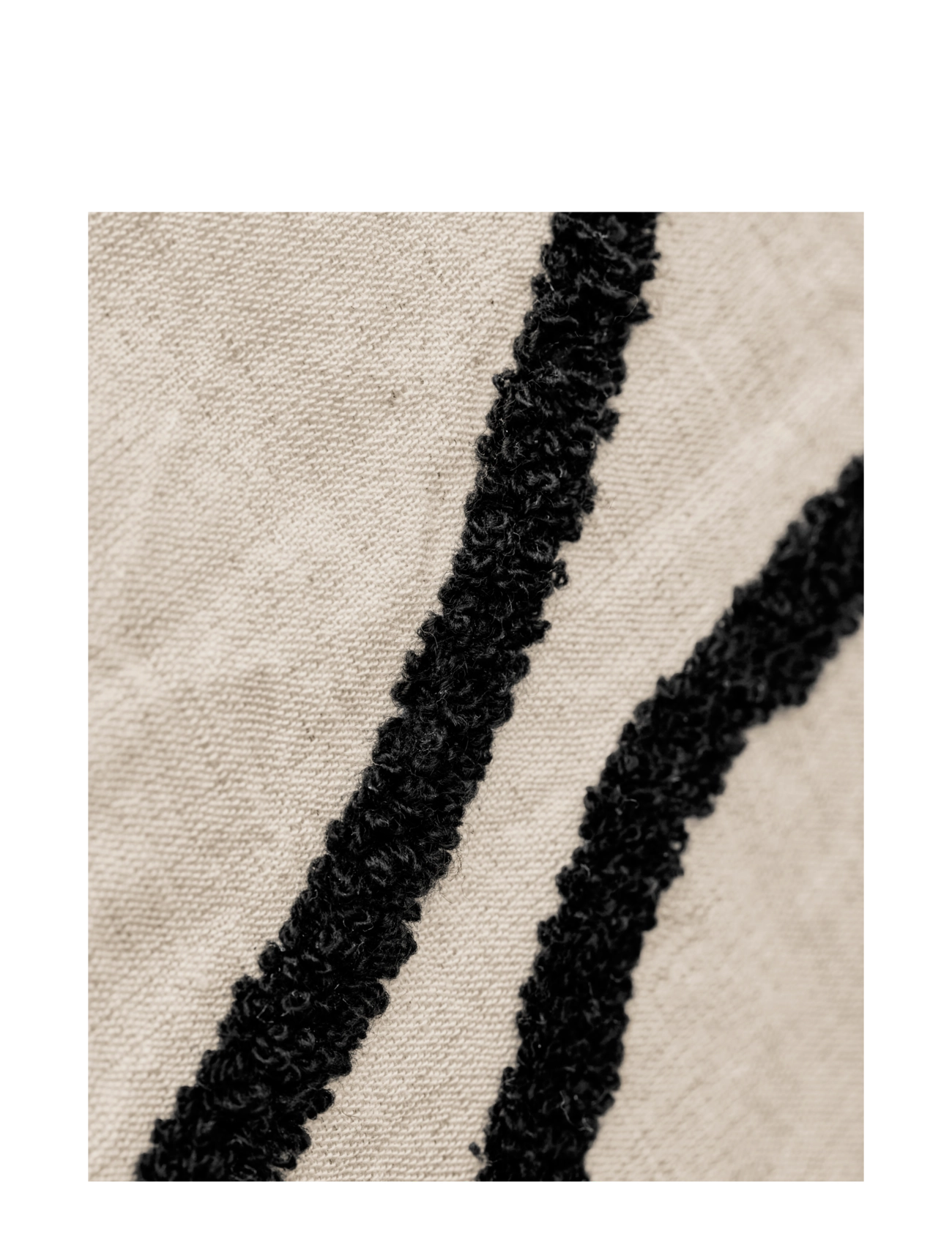 house doctor - Cushion cover, HDFly, Black, Off-wh - padjakatted - black, off-white - 3