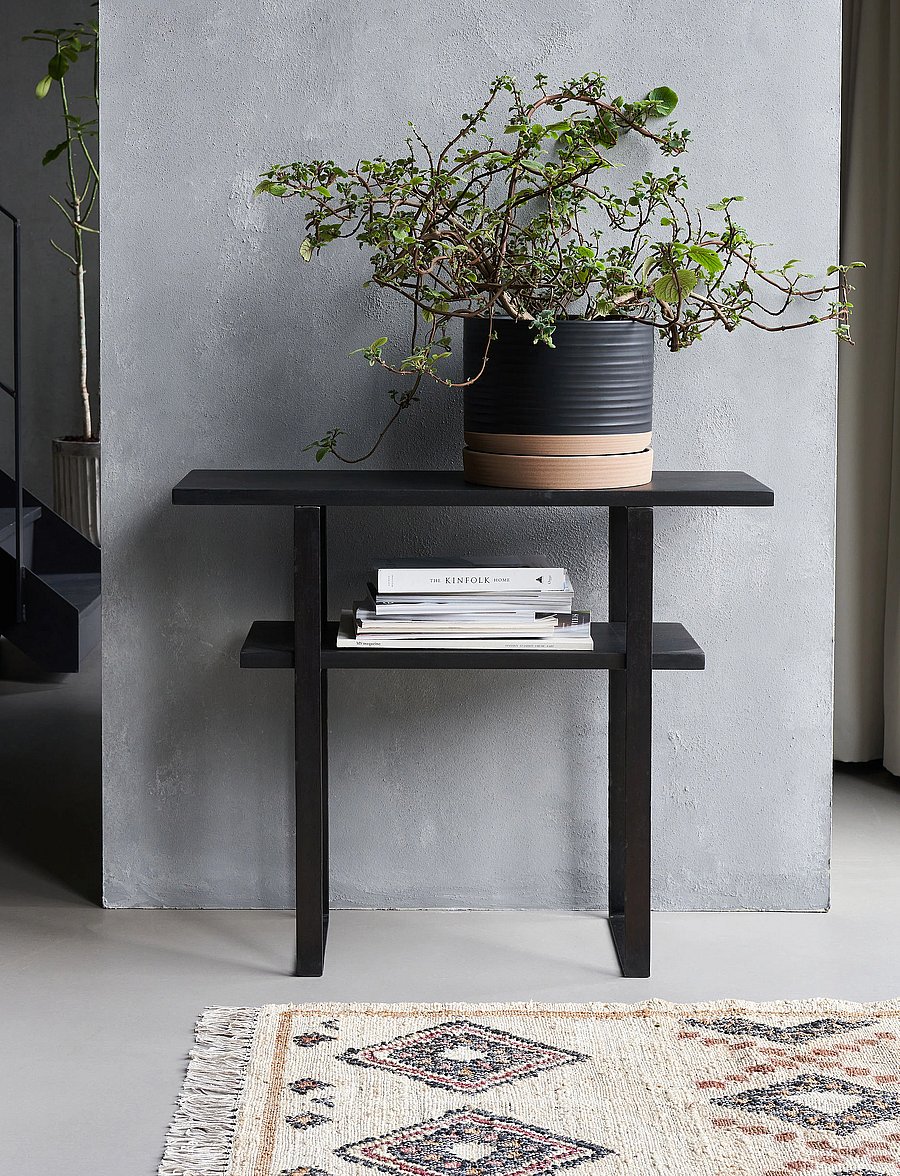 house doctor - Console table, HDWoda, Black - beistelltische & kleine tische - black - 0
