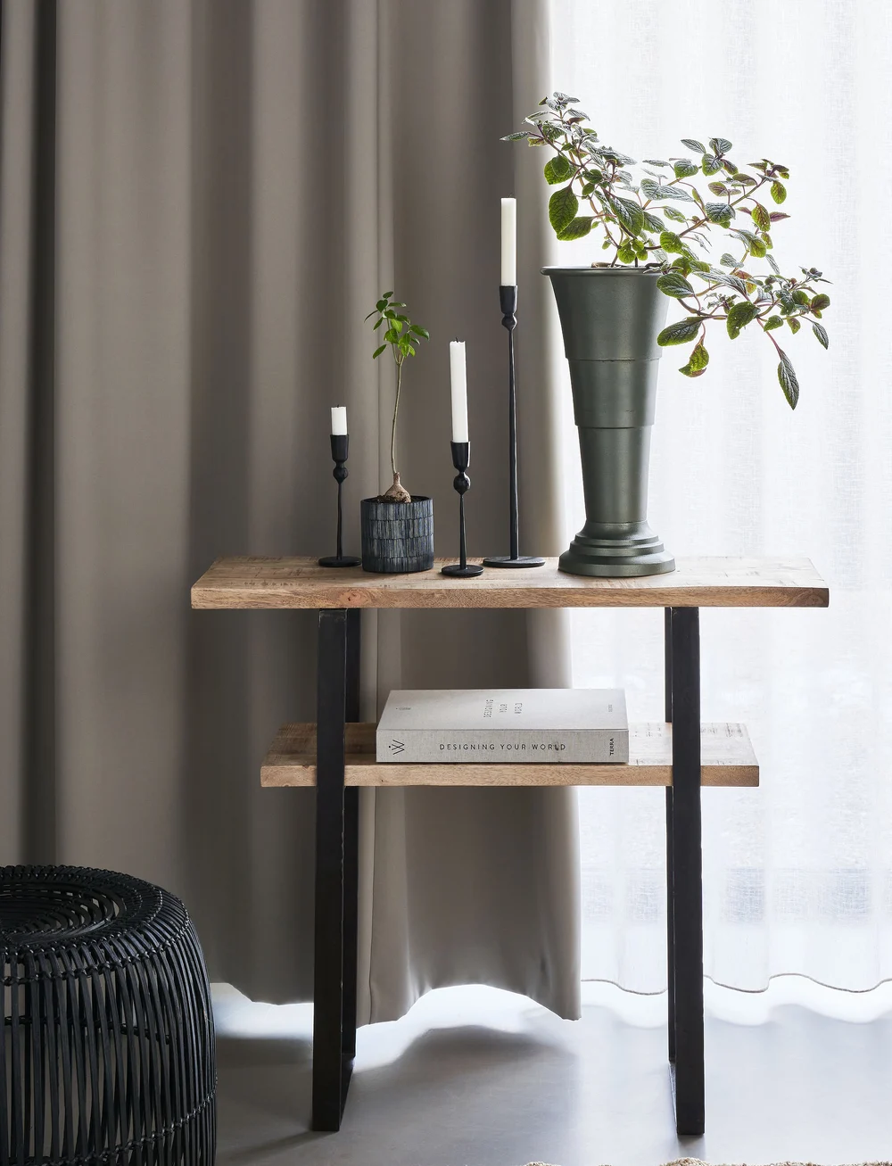 house doctor - Console table, Woda, Nature - beistelltische & kleine tische - nature - 1