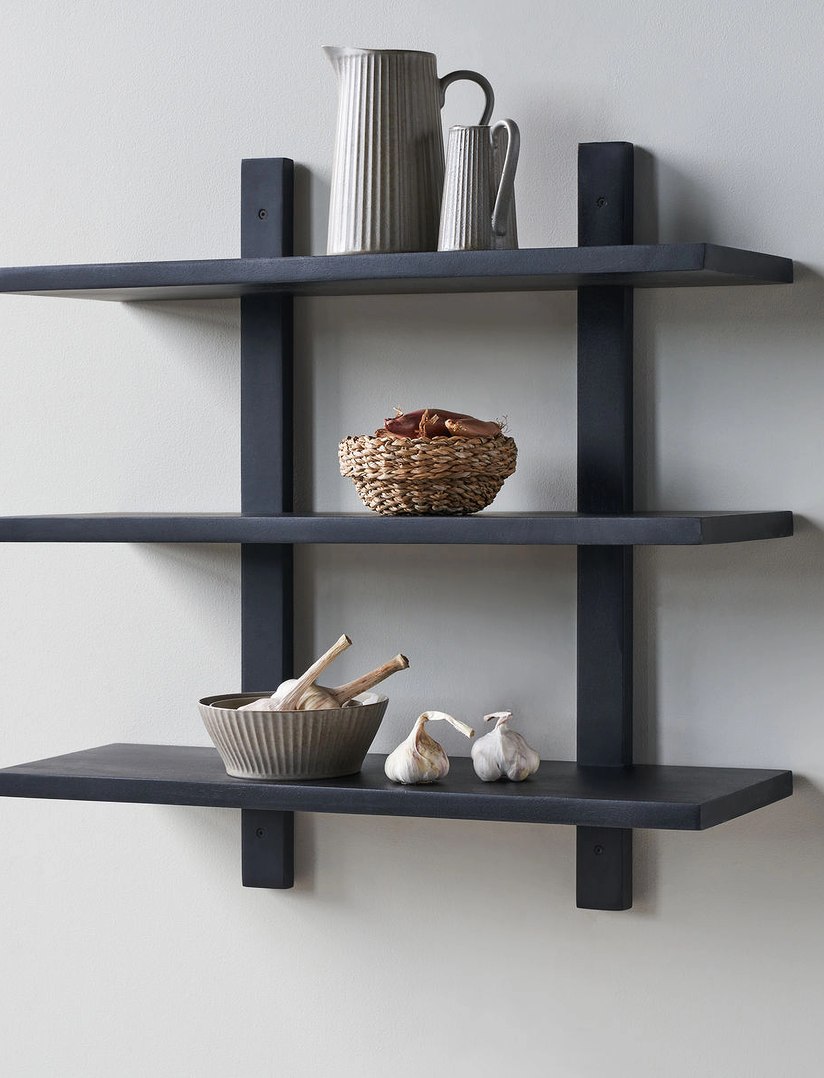 house doctor Shelf, Hdset, Black, One Size, Black, Møbler > Hylder, Unisex