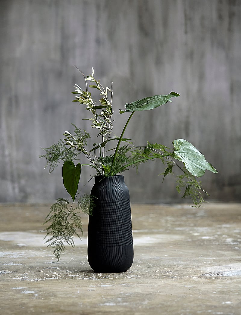 house doctor - Vase, HDGroove, Black - vaasid - black - 0