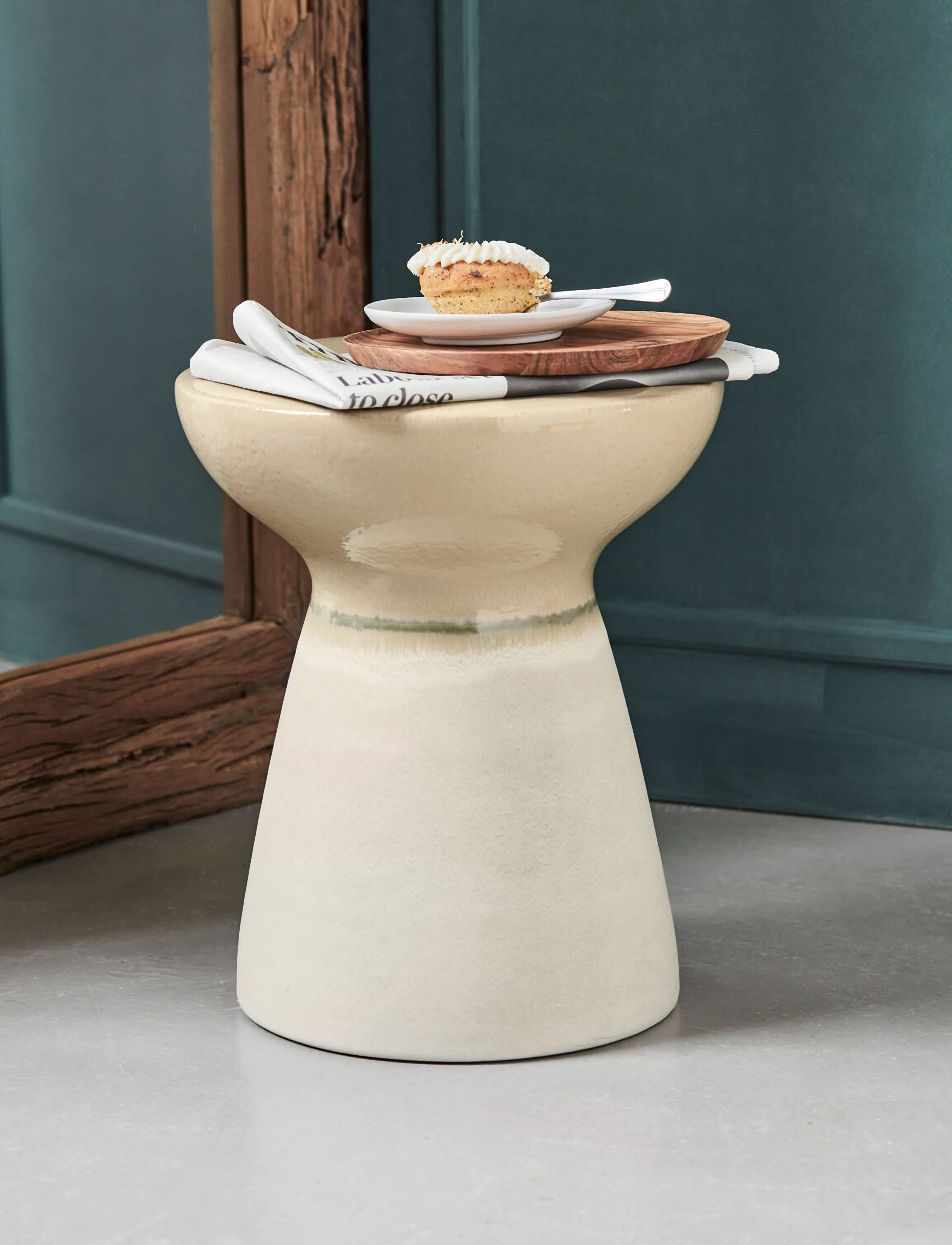 house doctor - Side table, HDPablo, Sand - sand - 1