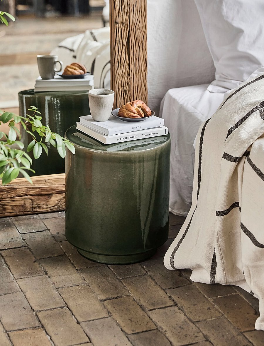 house doctor - Side table, HDThea, Grey - grey - 0