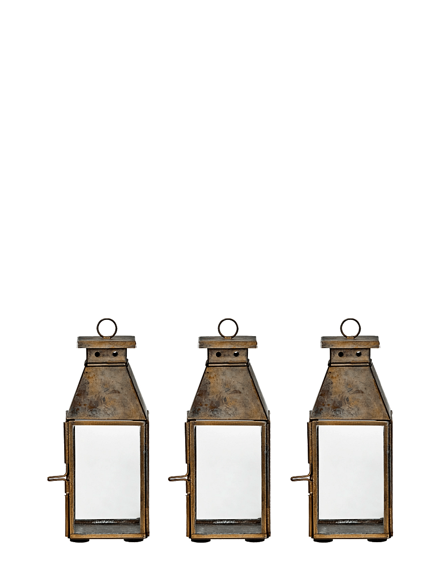 house doctor - Lanterns, HDTilka, Antique brass - laternad - antique brass finish - 2