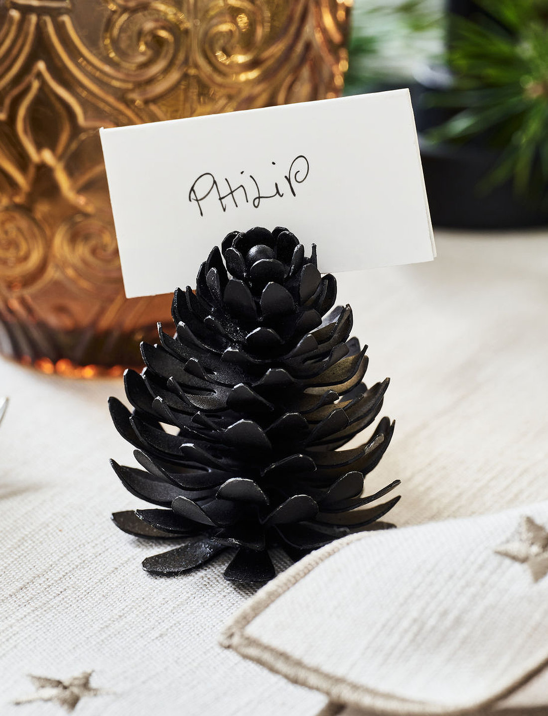 house doctor Place Card Holder Pinus Tallrikar Boozt