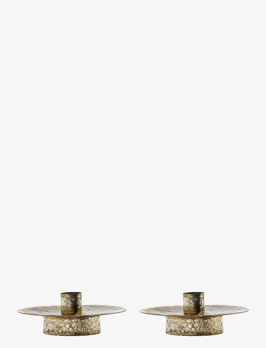 house doctor - Candle holder, HDSimb, Antique metallic - antique metallic - 0