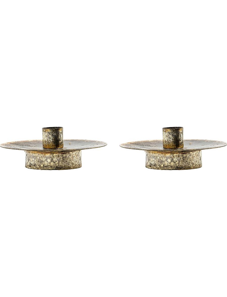 house doctor - Candle holder, HDSimb, Antique metallic - antique metallic - 3