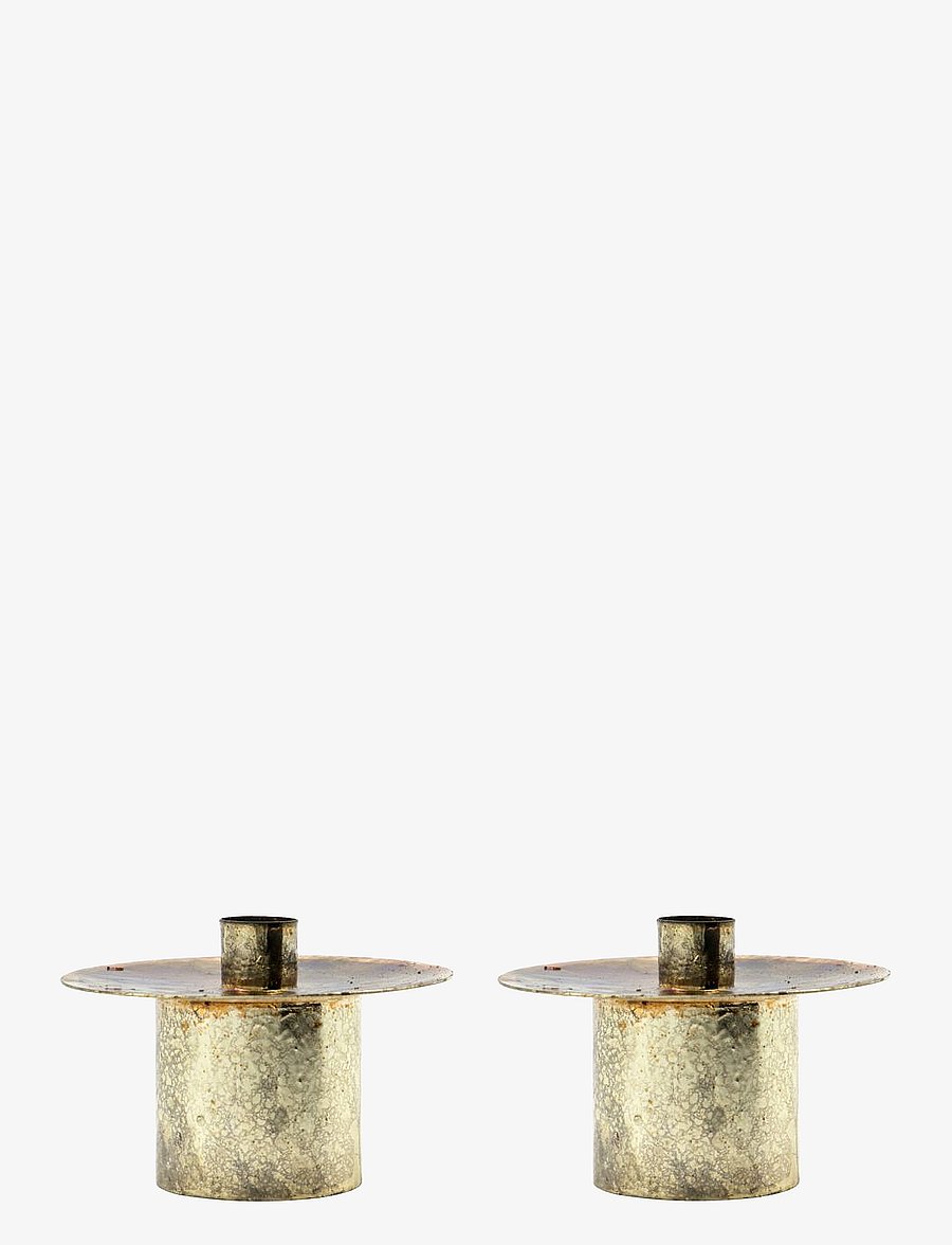 house doctor - Candle holder, HDSimb, Antique metallic - antique metallic - 0