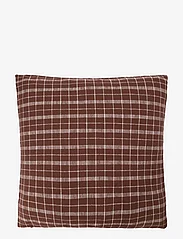 house doctor - Cushion cover, Thame - laveste priser - brown check - 0