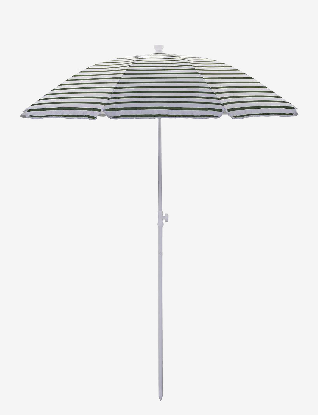 house doctor - Beach/Garden umbrella, Oktogon, Green/White - garden accessories - green/white - 0