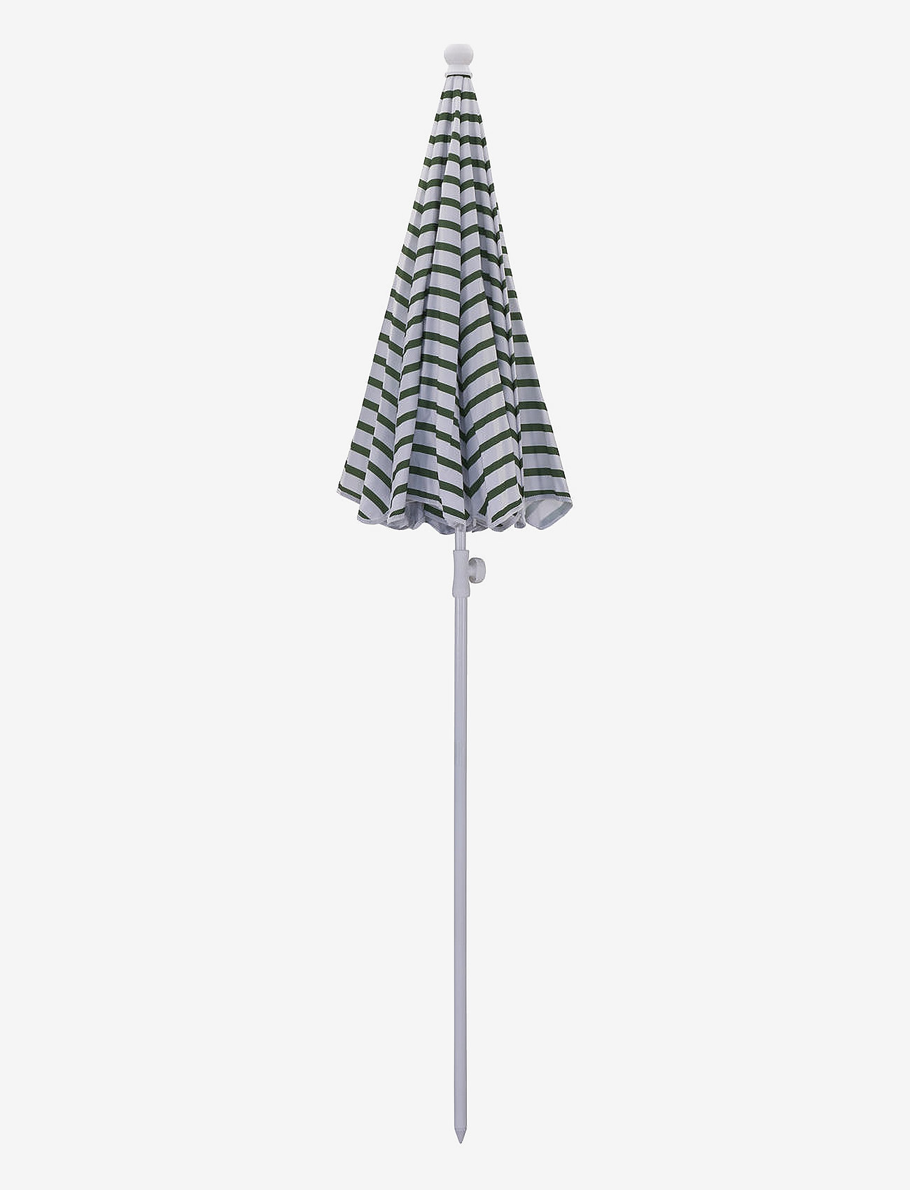 house doctor - Beach/Garden umbrella, Oktogon, Green/White - garden accessories - green/white - 1