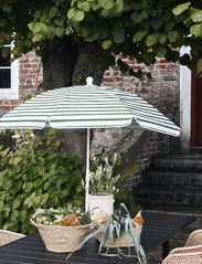 house doctor - Beach/Garden umbrella, Oktogon, Green/White - garden accessories - green/white - 2