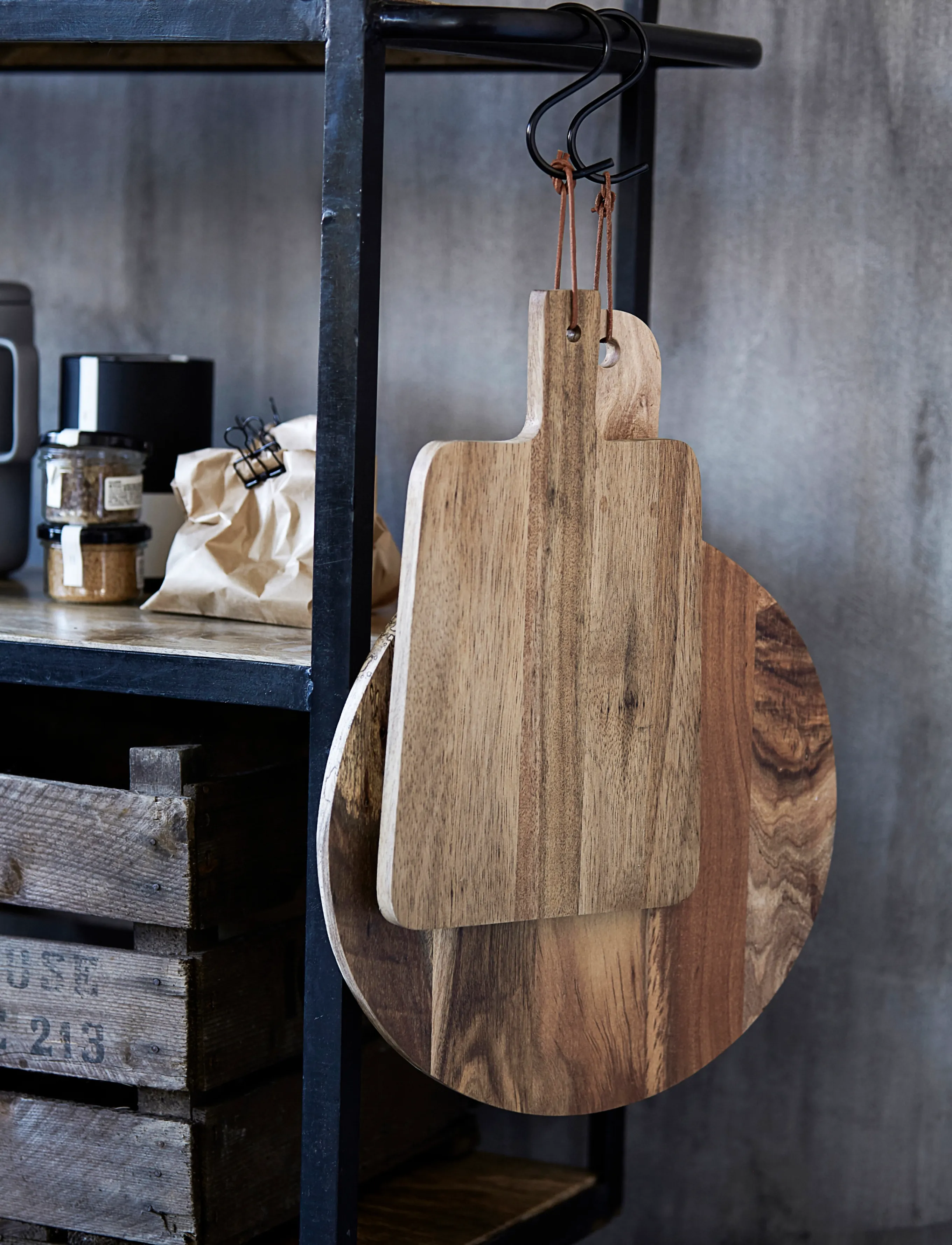 house doctor Walnut Skærebræt, 42X26X1.5 cm, Brown, Køkkenredskaber > Skærebrætter, Unisex