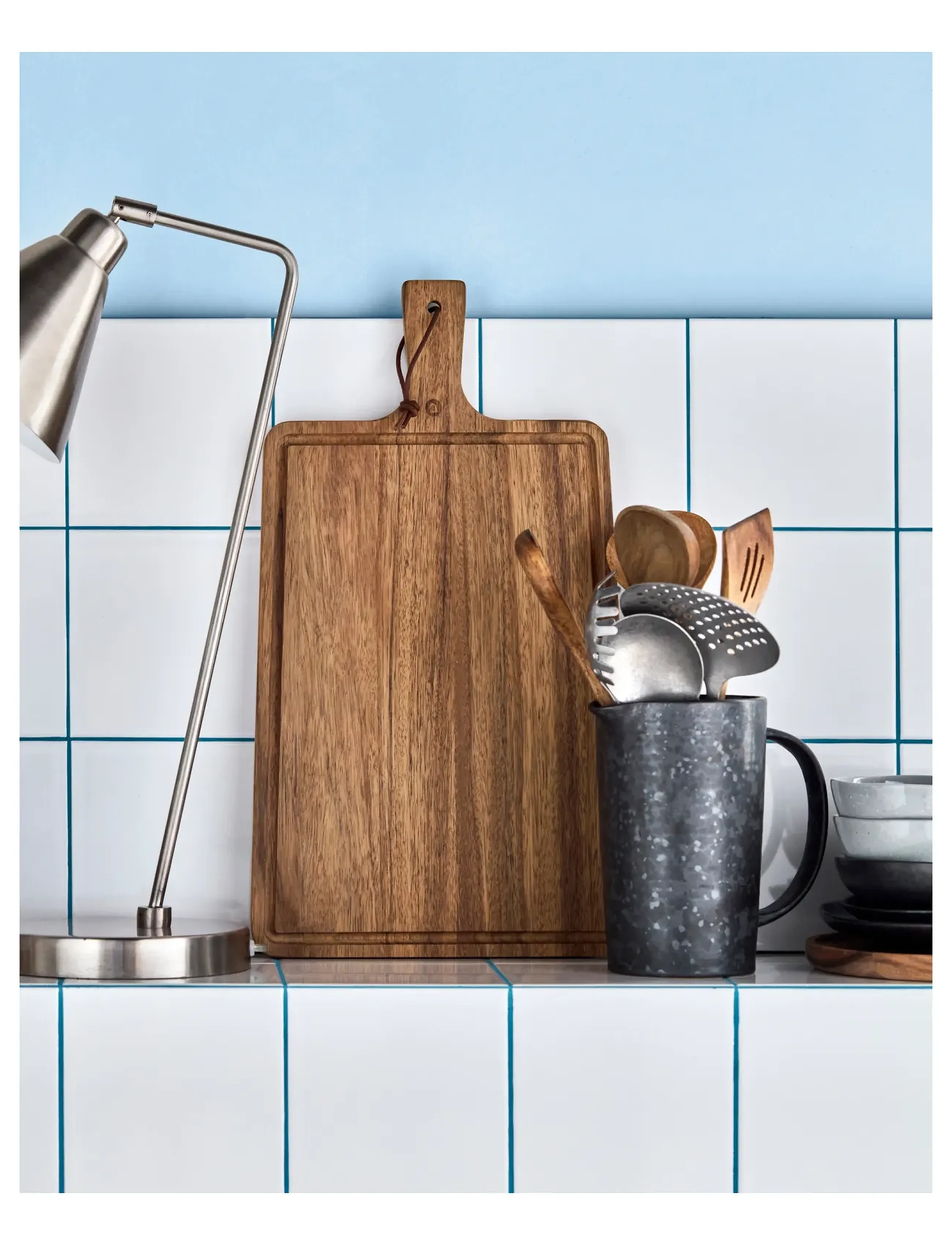 house doctor Skærebræt, Hdwalnut, Natur, L:48 cm, Kitchen Tools - Cutting Boards, Homeware