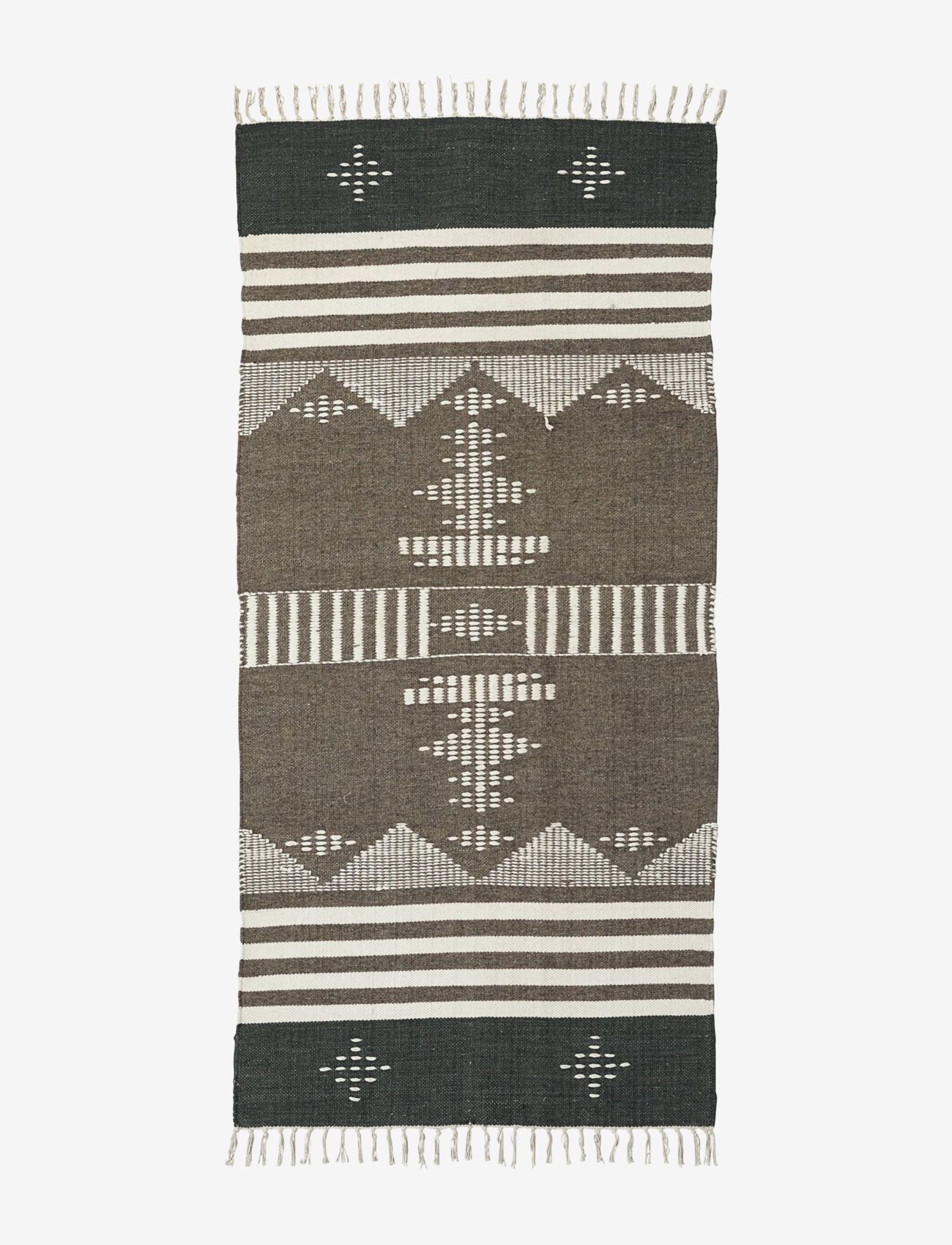 house doctor - Coto Rug - cotton rugs & rag rugs - brown - 0