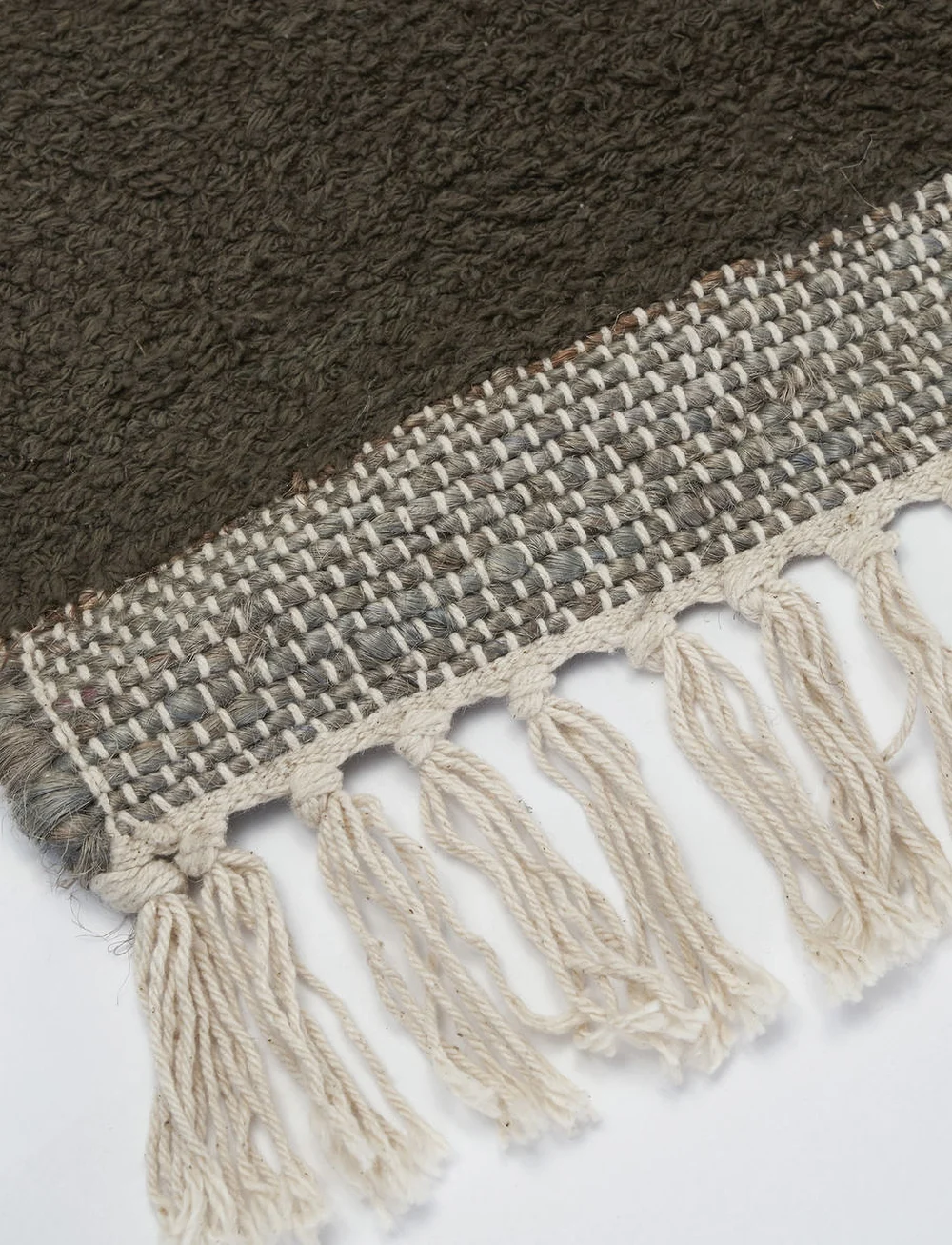 house doctor - Rug, Chen, Dark brown - baumwollteppiche & flickenteppich - dark brown - 3