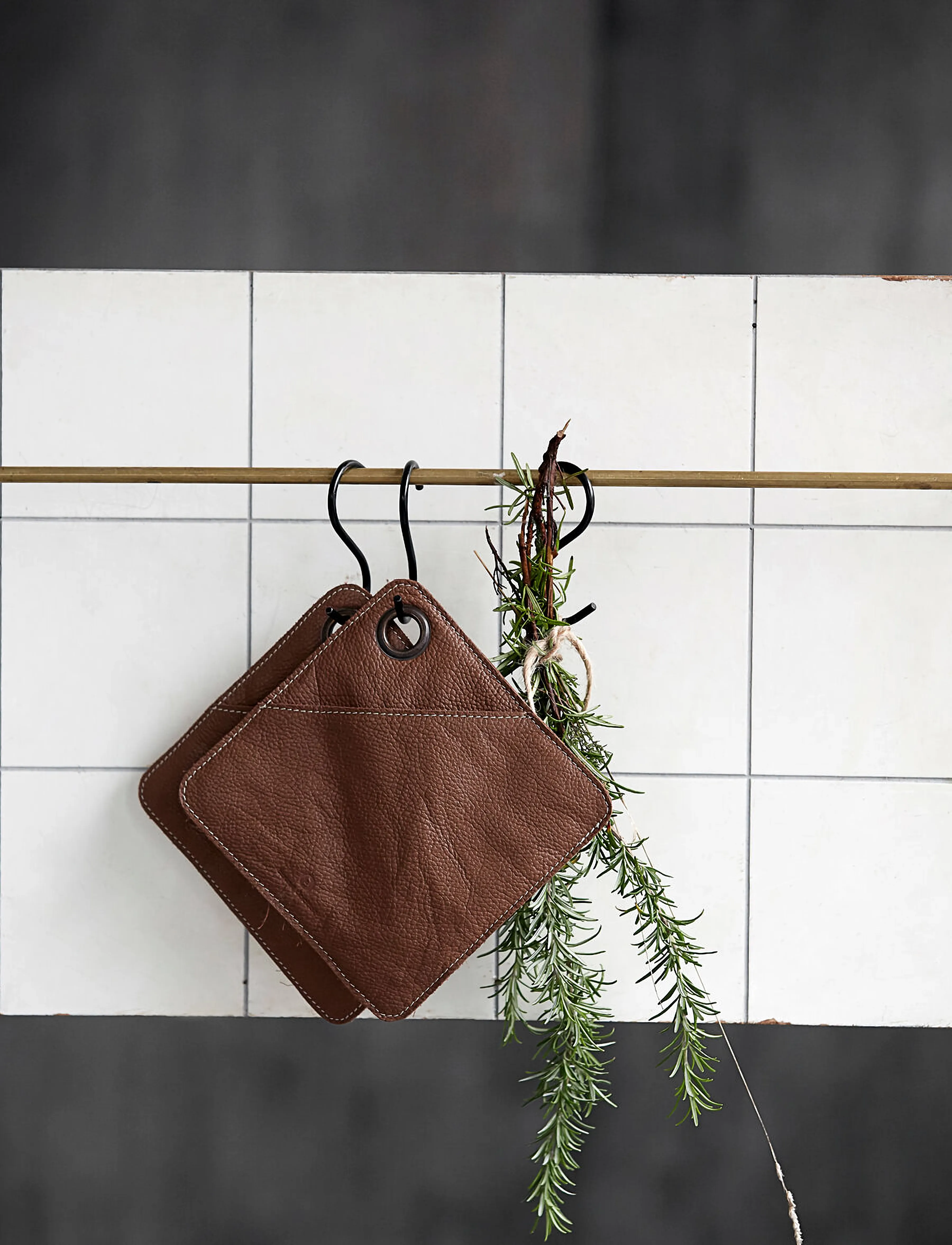 house doctor - Potholder, HDSquare, Brown - brown - 2