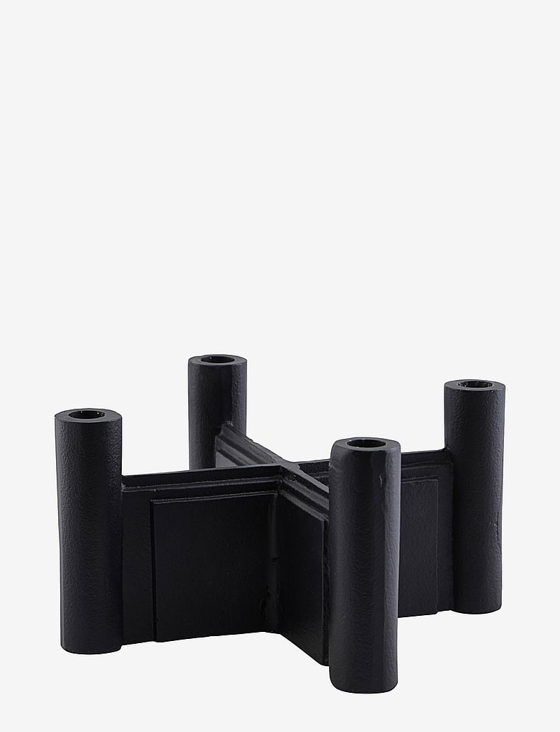 house doctor - Layers Candle stand - Świeczniki - black - 1
