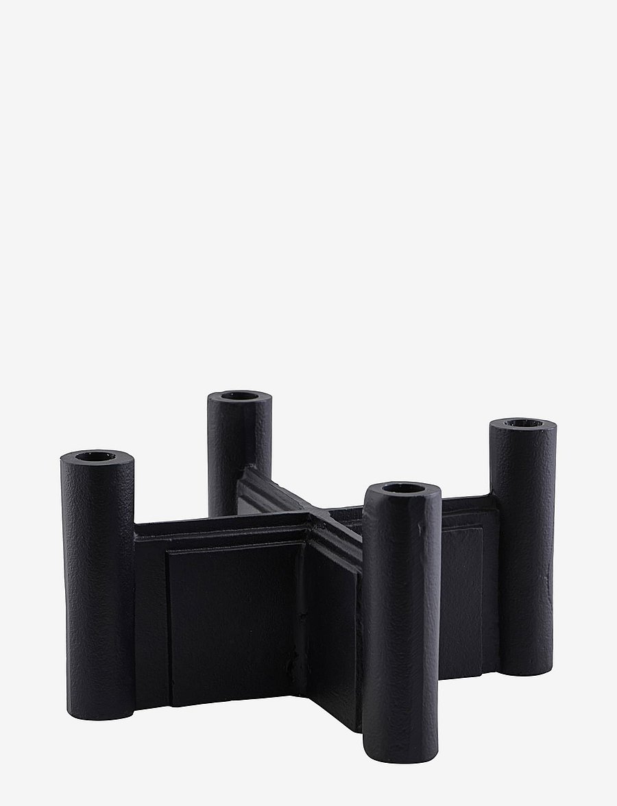 house doctor - Layers Candle stand - küünlajalad - black - 0