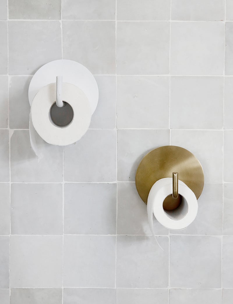 house doctor - Text Toilet paper holder - haken & bügel - brass - 2