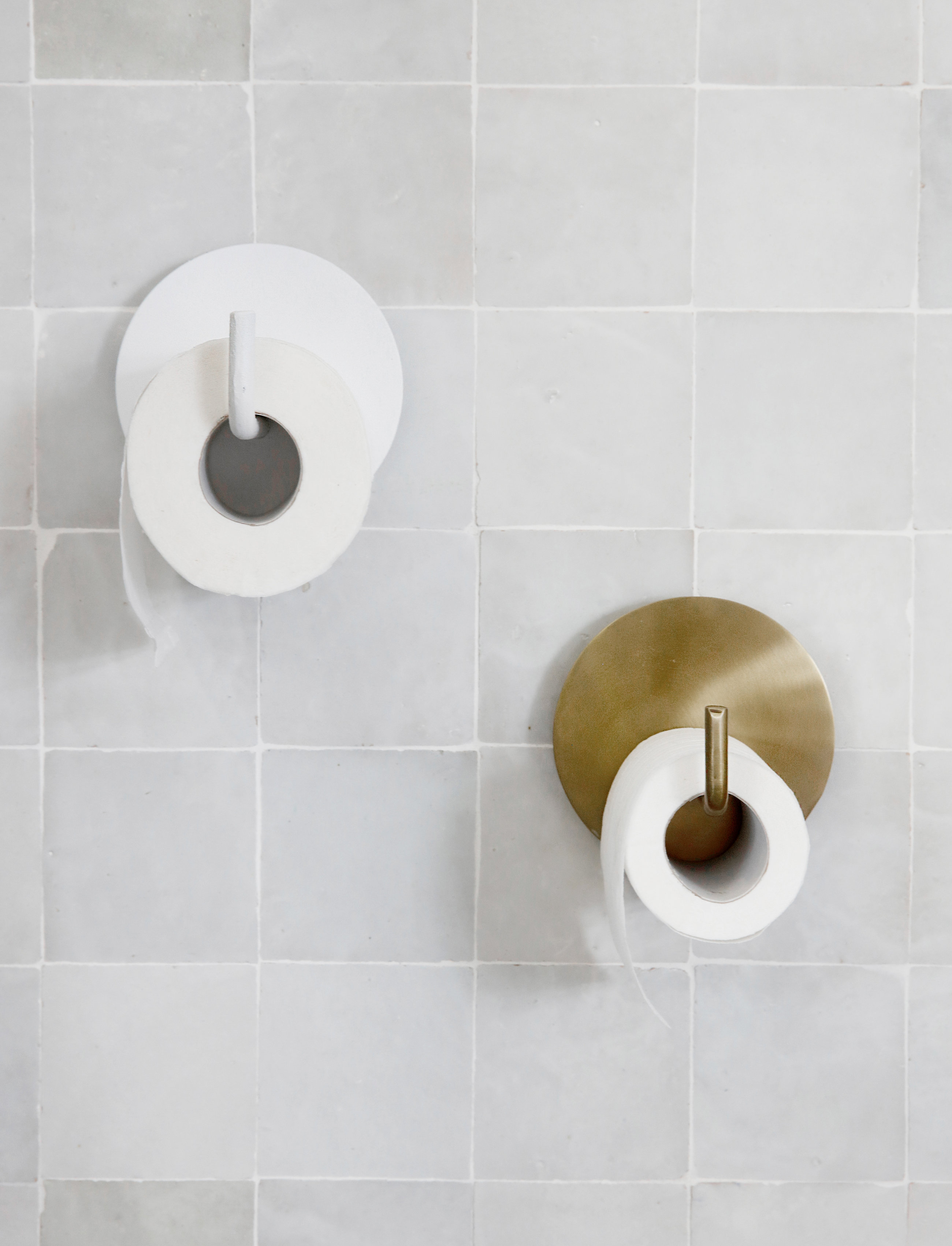 house doctor - Text Toilet paper holder - haken & bügel - brass - 2