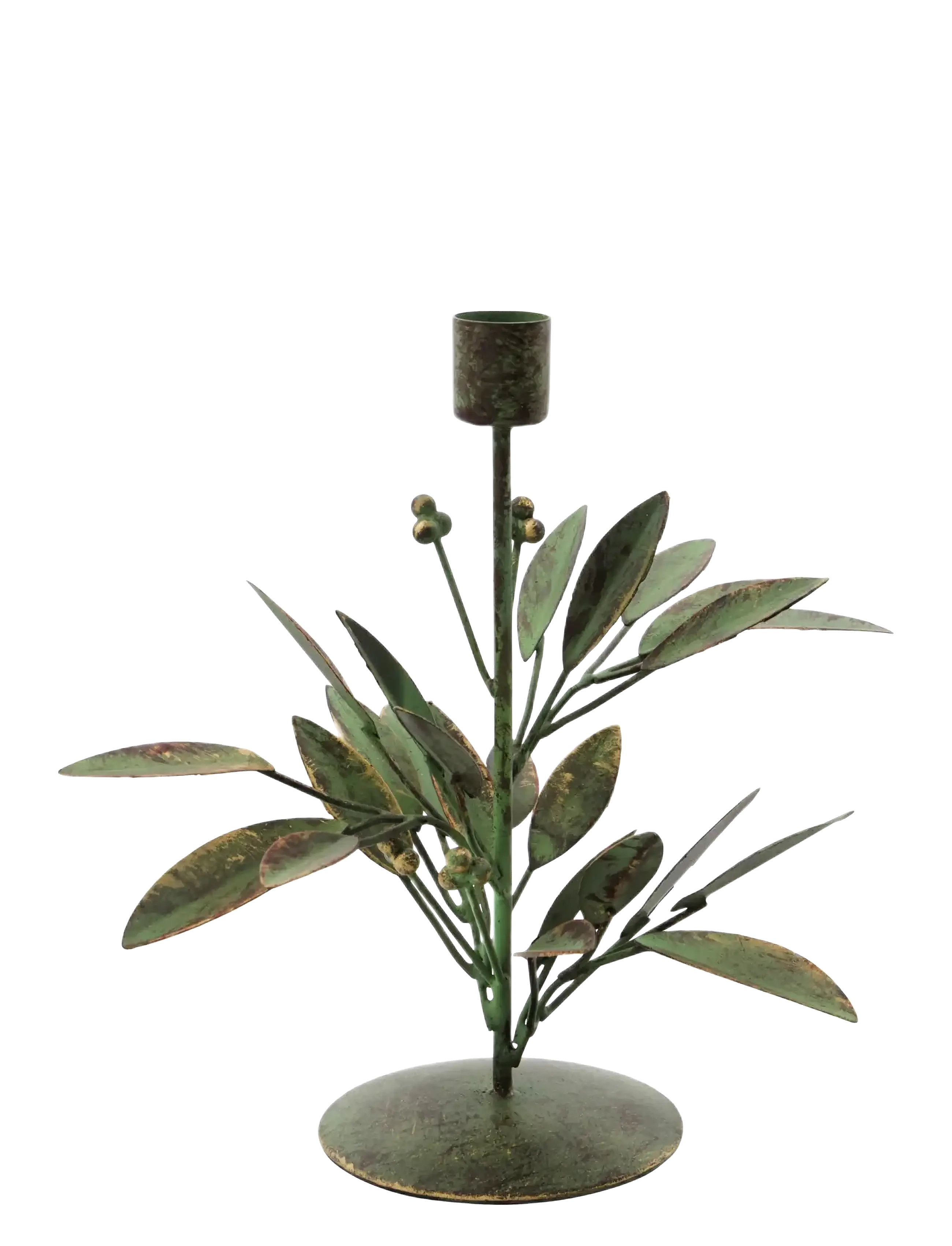 Ljusstake, HDLeaves, Antik grön - ANTIQUE GREEN