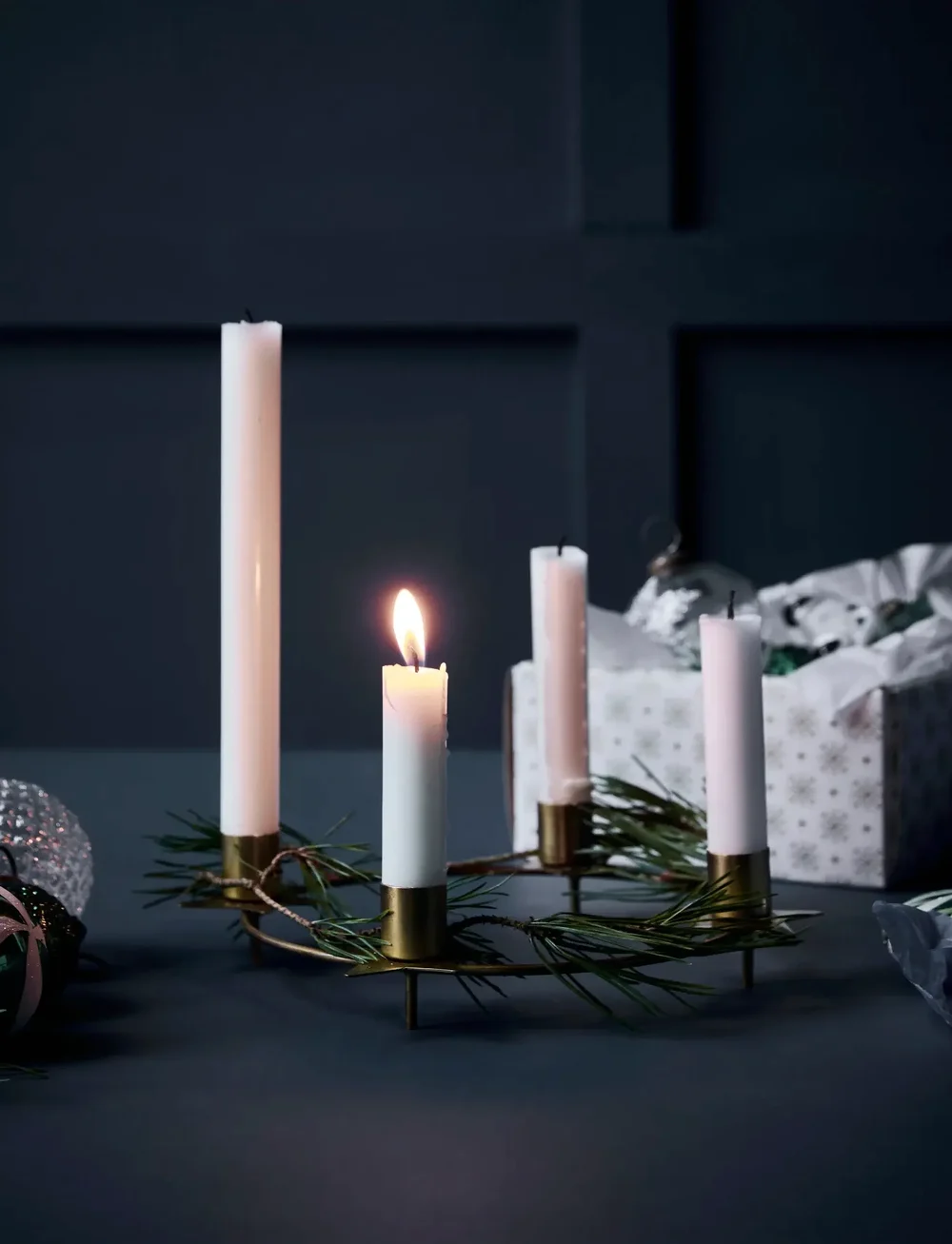 house doctor - Candle holder, HDStage, Antique brass finish - décorations de noël - antik mÄssingsfÄrg - 1