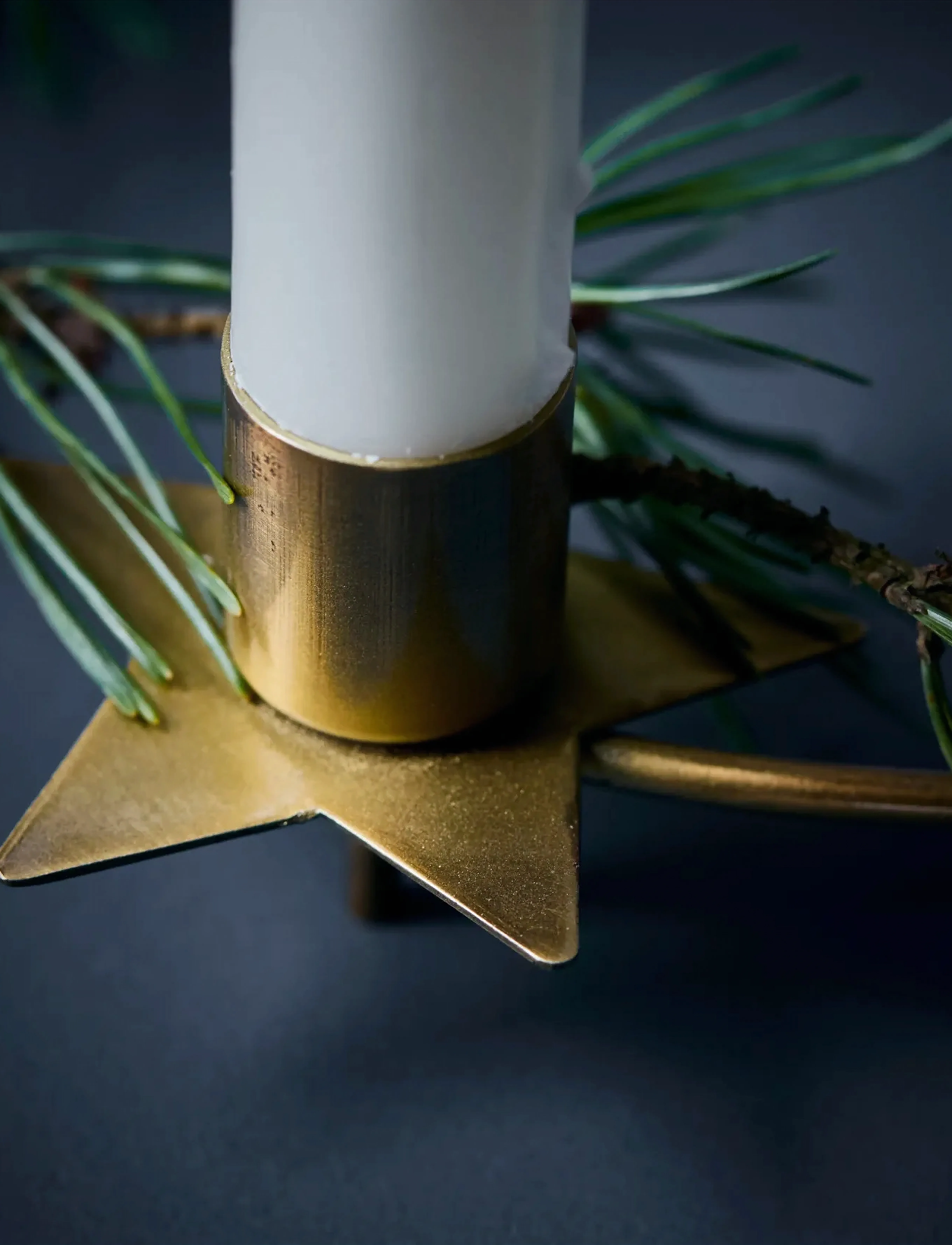 house doctor - Candle holder, HDStage, Antique brass finish - gold - 2