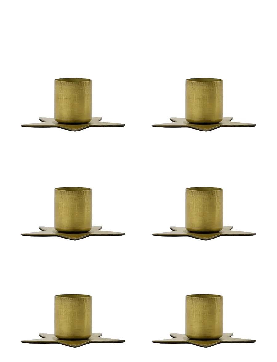 house doctor - Candle holder, HDStage, Antique bra - gold - 1
