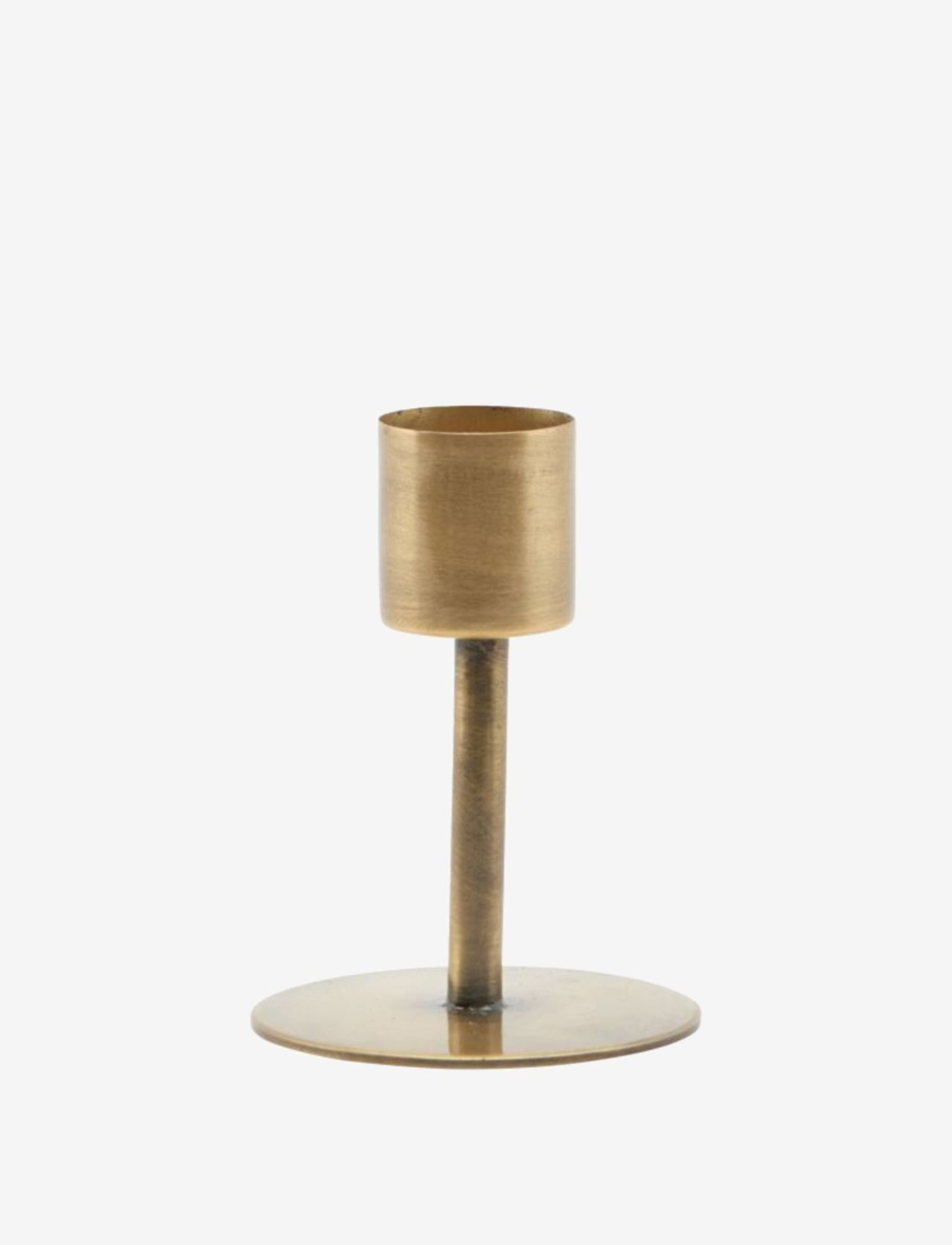 house doctor Anit Candle stand - Candle holders & Candlesticks - ANTIQUE BRASS / gold