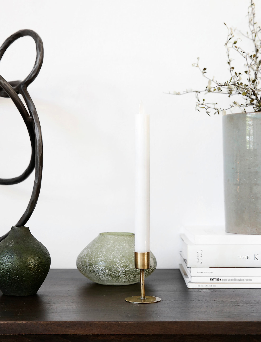 house doctor - Anit Candle stand - küünlajalad - antique brass - 1