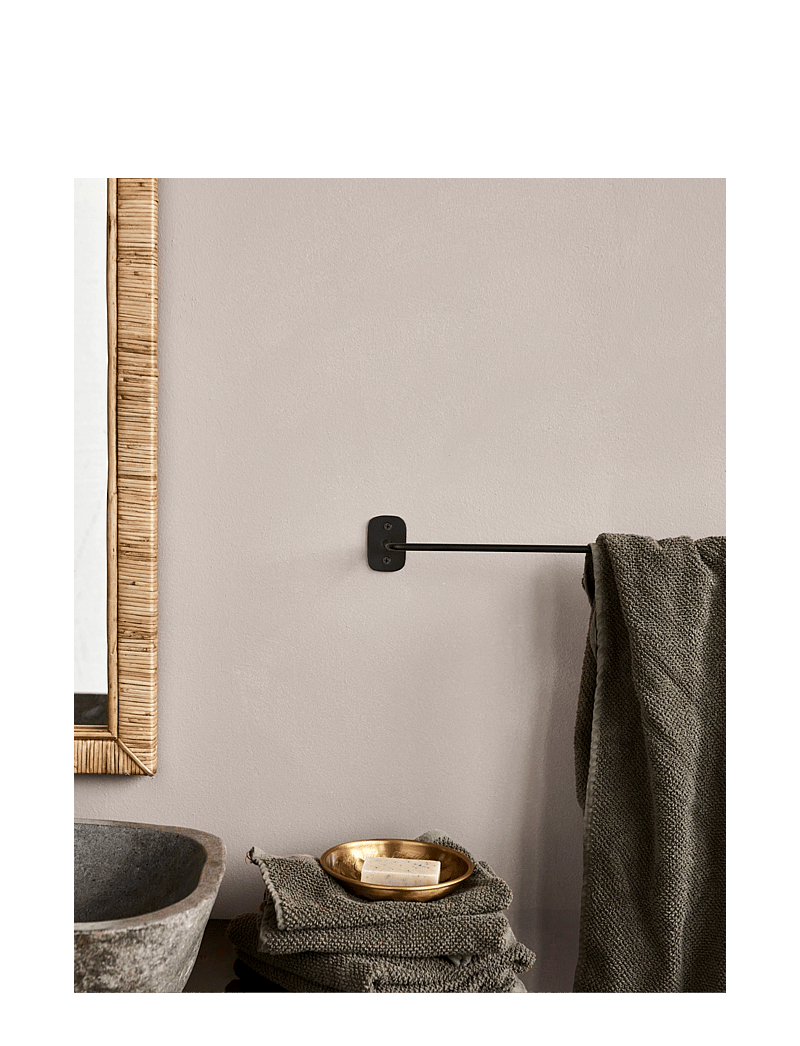 house doctor - Towel rail, HDPati, Black - haken & bügel - black - 2