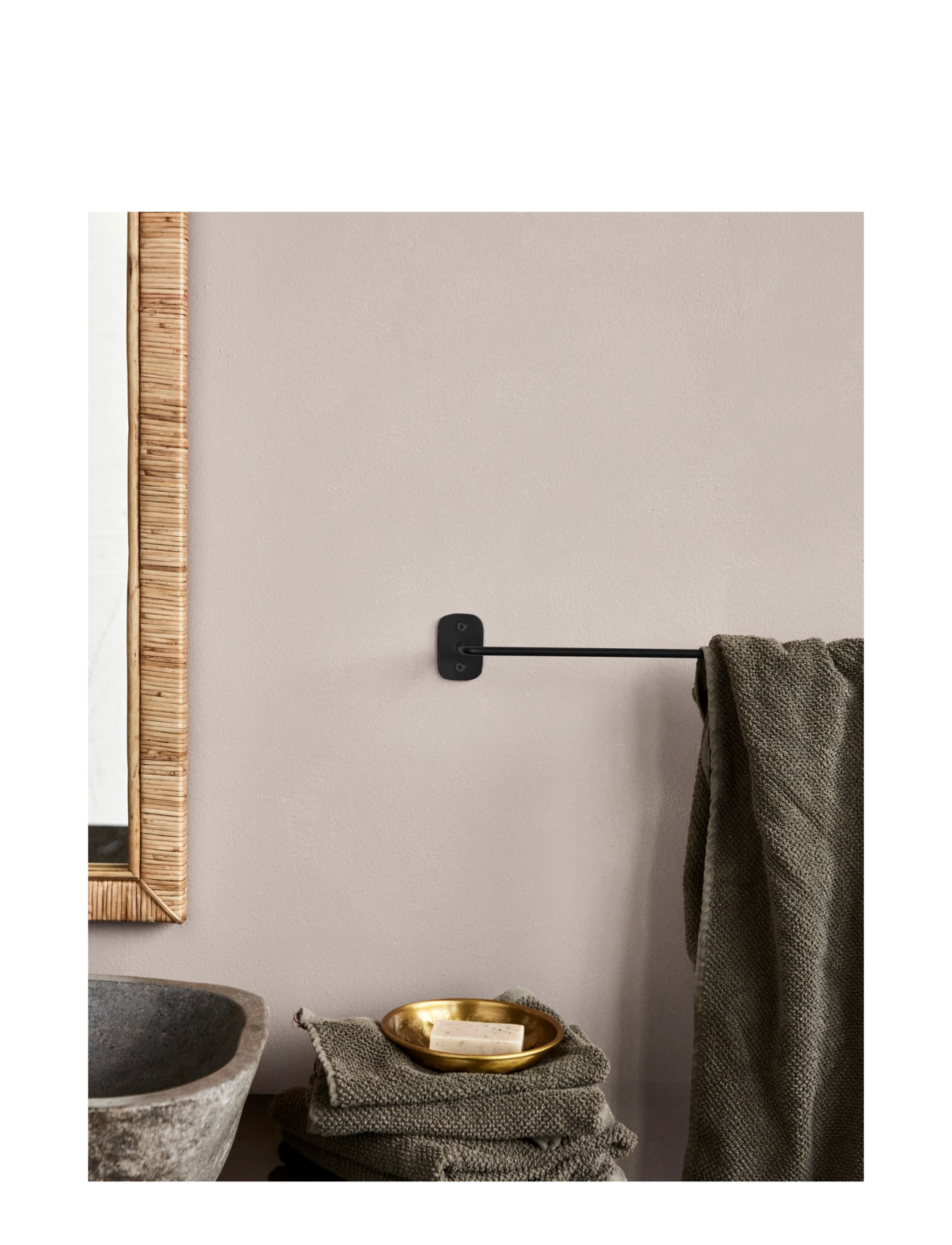 house doctor - Towel rail, HDPati, Black - hooks & racks - black - 2