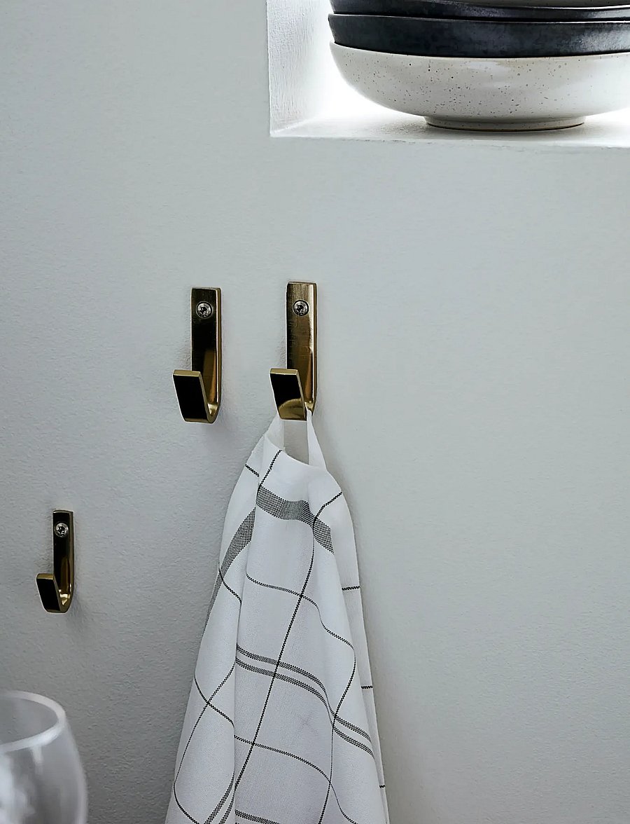 house doctor - Hooks, HDBath, Golden - koukut - golden - 0