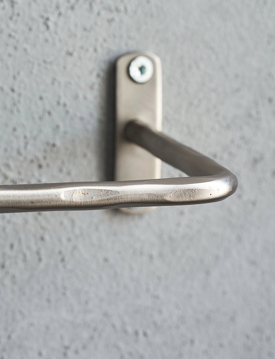 house doctor - Towel rail, HDWelo, Brushed silver - konksud - brushed silver finish - 3
