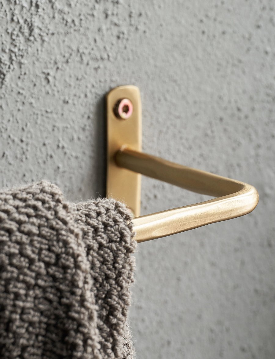 house doctor - Towel rail, HDWelo, Brushed brass f - riidepuud - brushed brass finish - 3