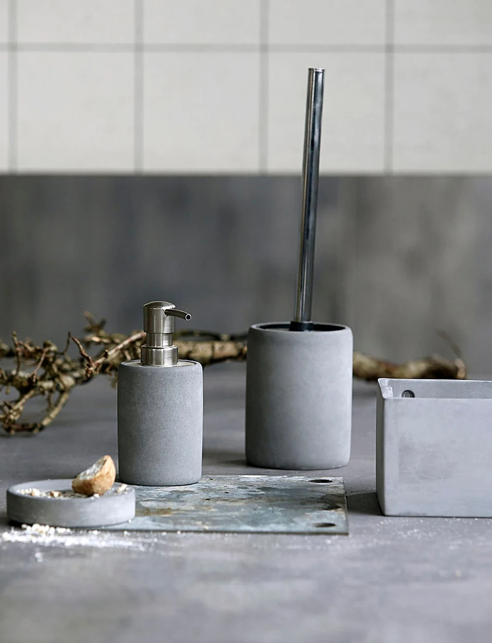 house doctor - Cement Toilet brush - osta hinna alusel - steel/fiber concrete - 3