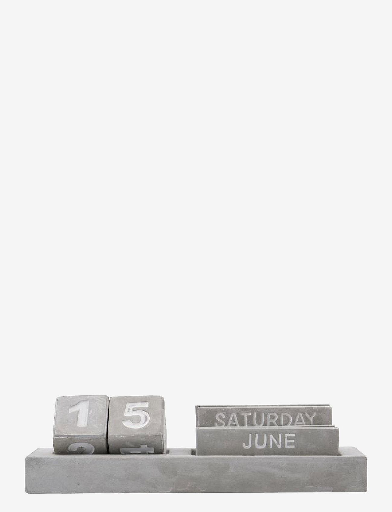 house doctor - Calendar, Eternity, Grey - grey - 0