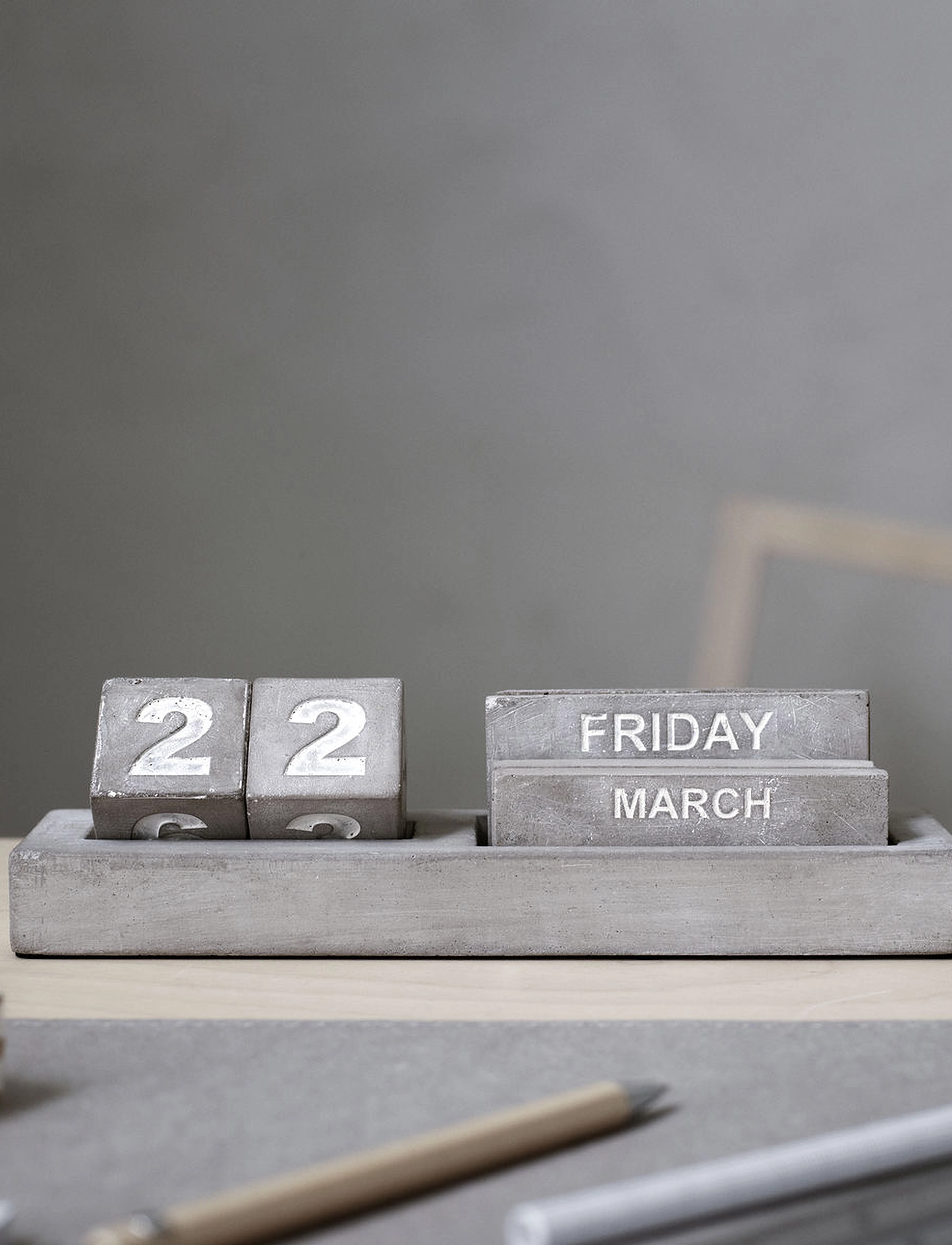 house doctor - Calendar, Eternity, Grey - grey - 1