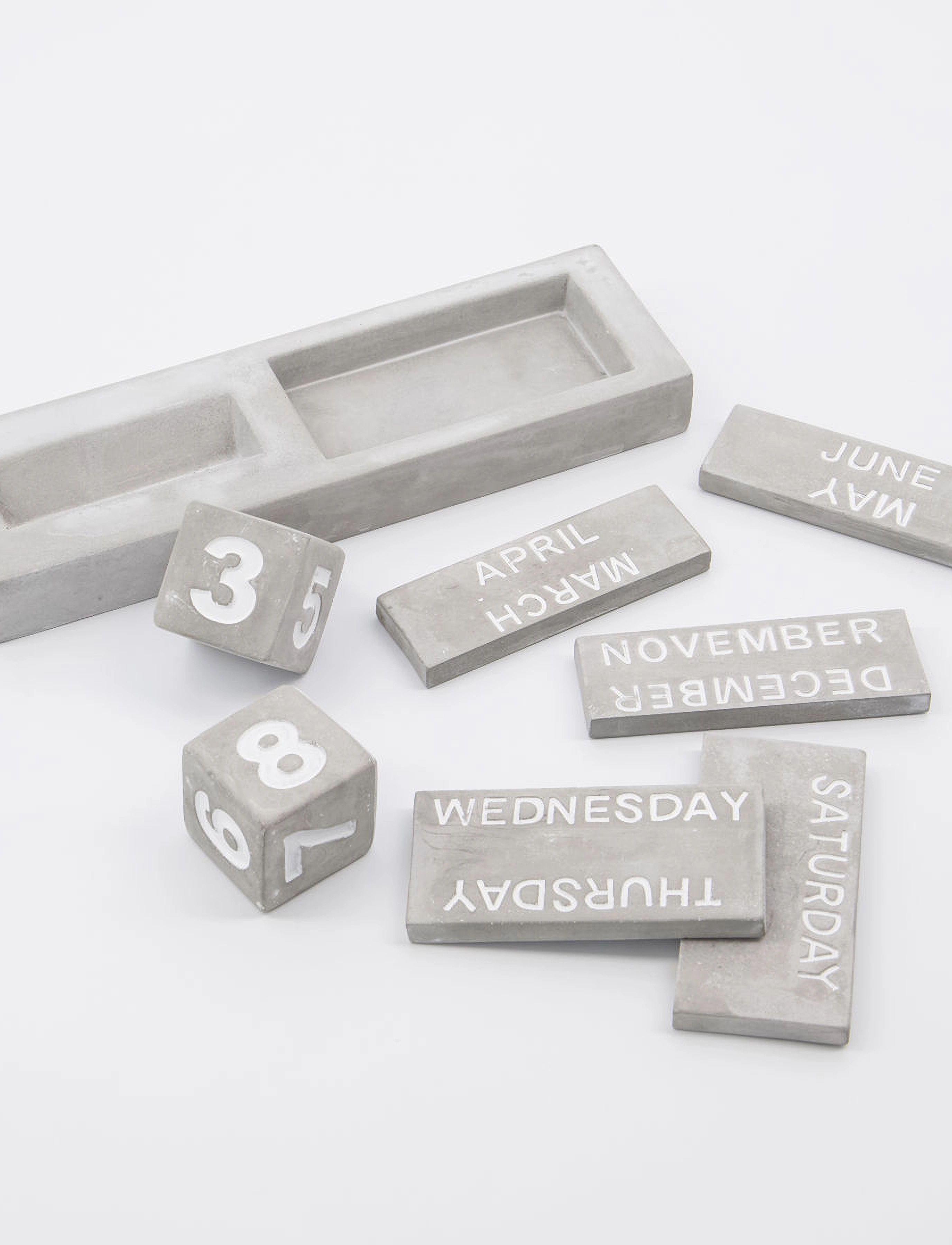 house doctor - Calendar, Eternity, Grey - grey - 4