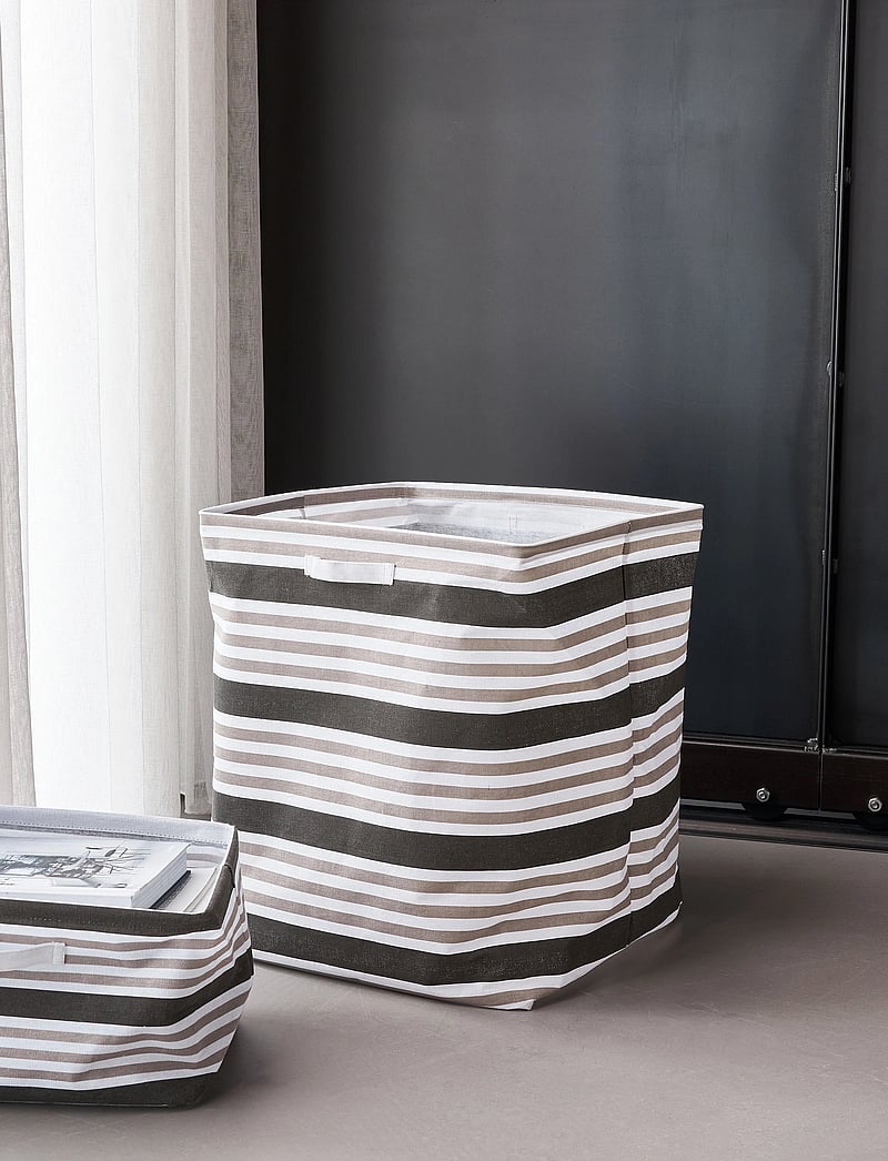 house doctor - Storage basket, Store, Brown stripe - nach preis einkaufen - brown stripe - 1